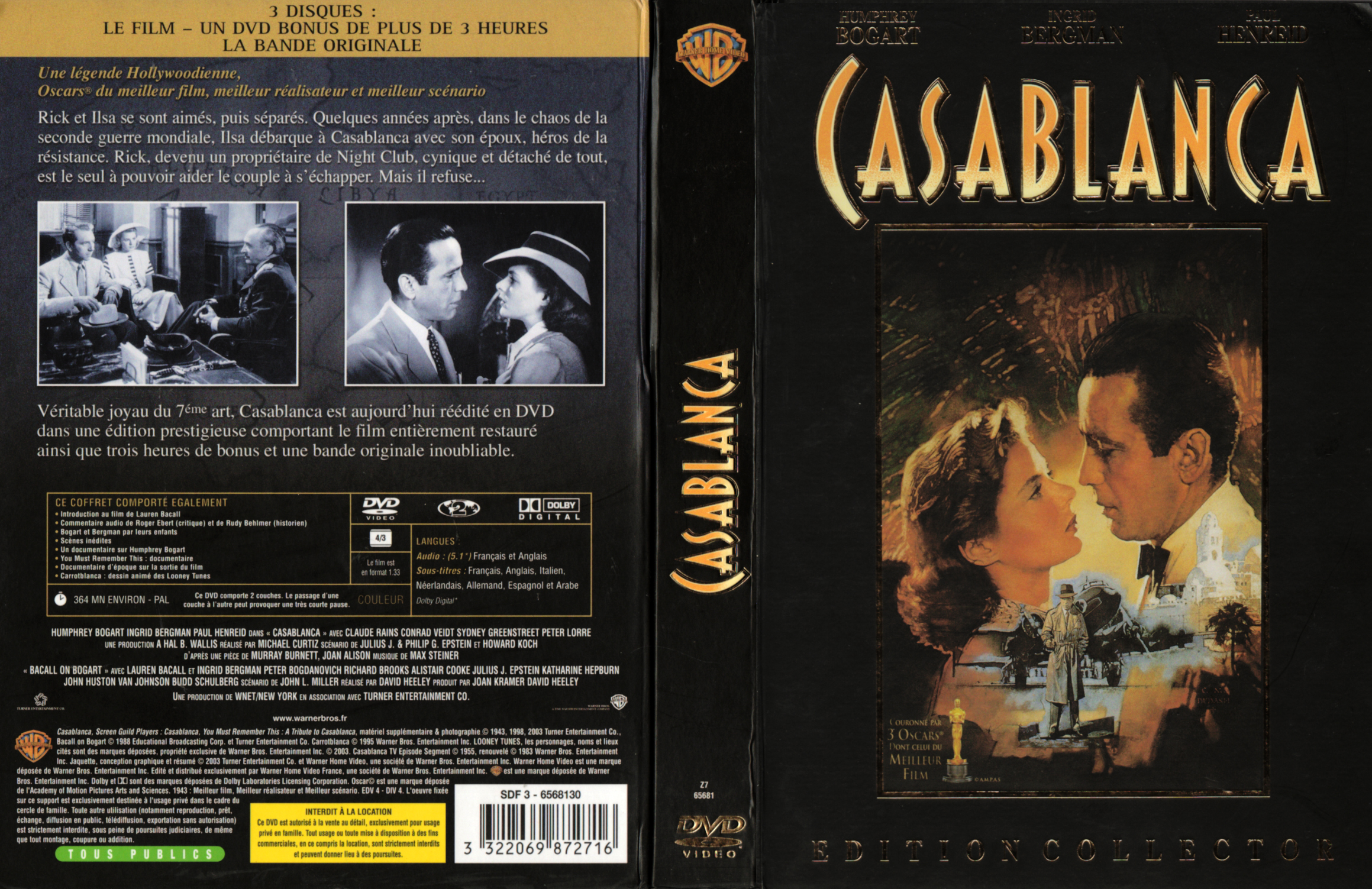 Jaquette DVD Casablanca v3