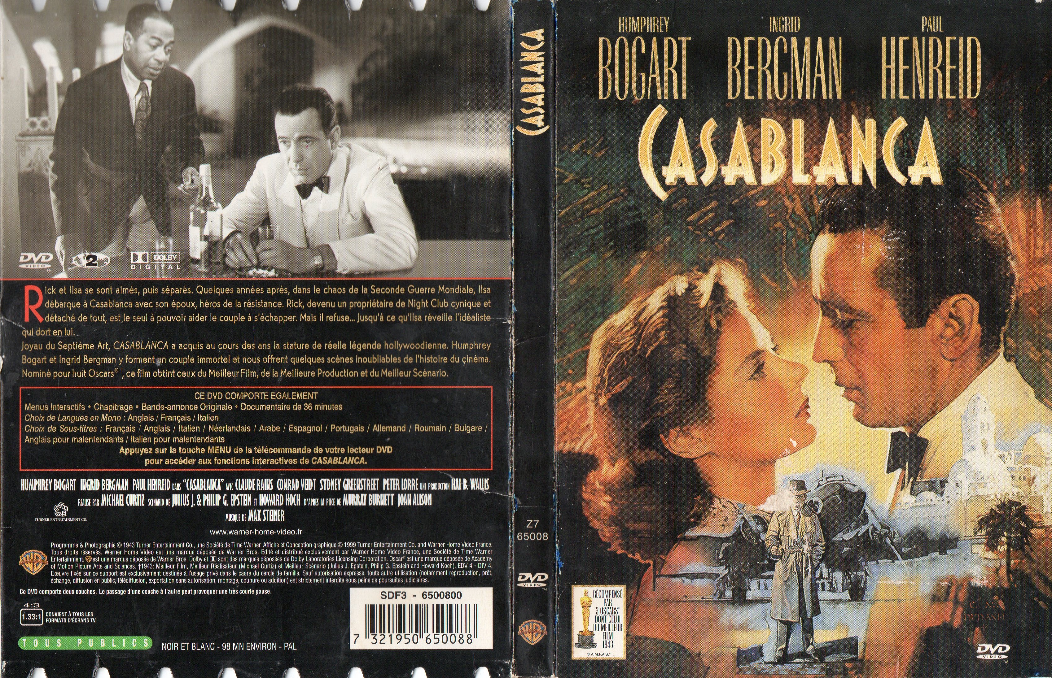 Jaquette DVD Casablanca v5