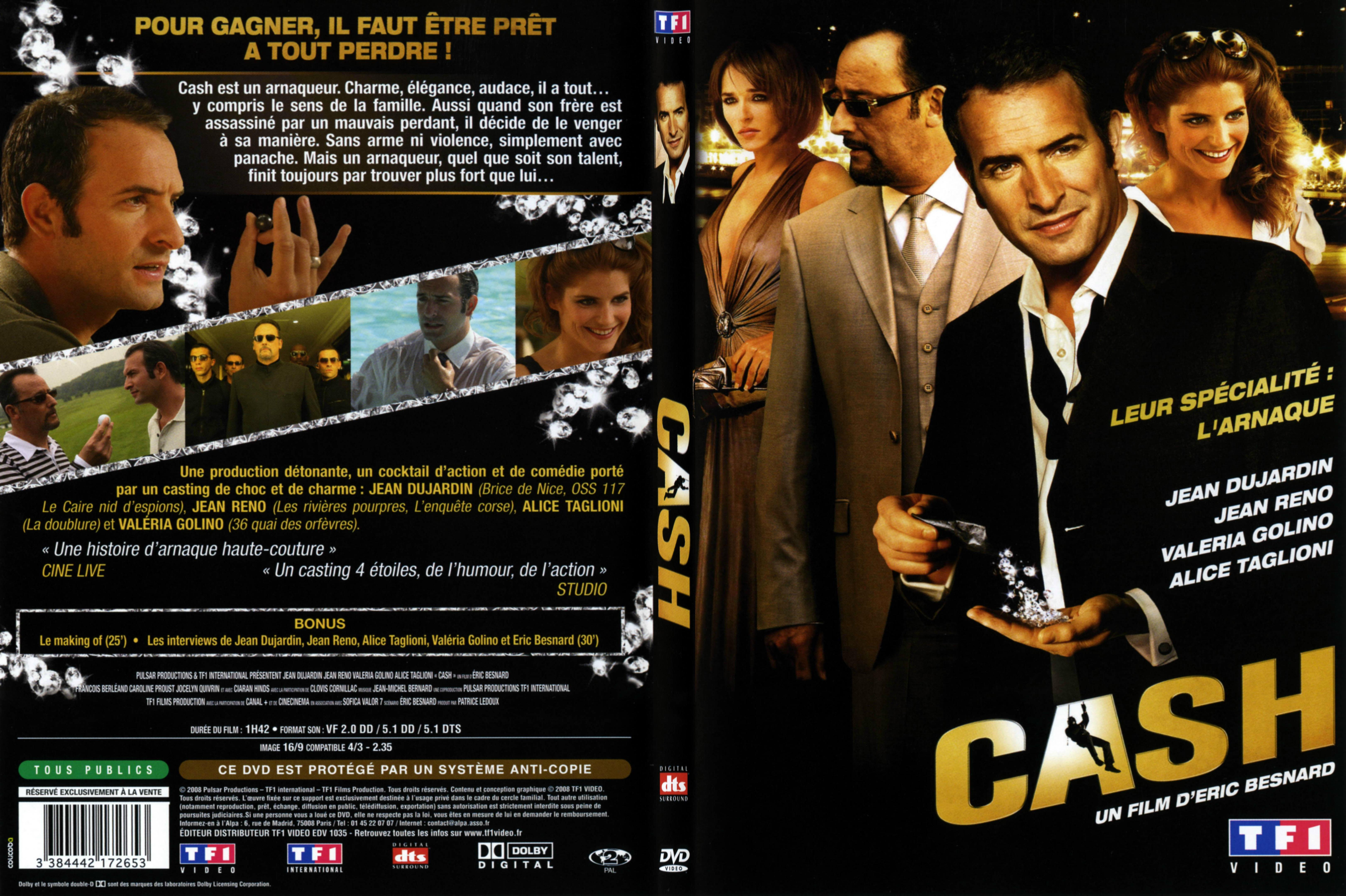 Jaquette DVD Cash - SLIM