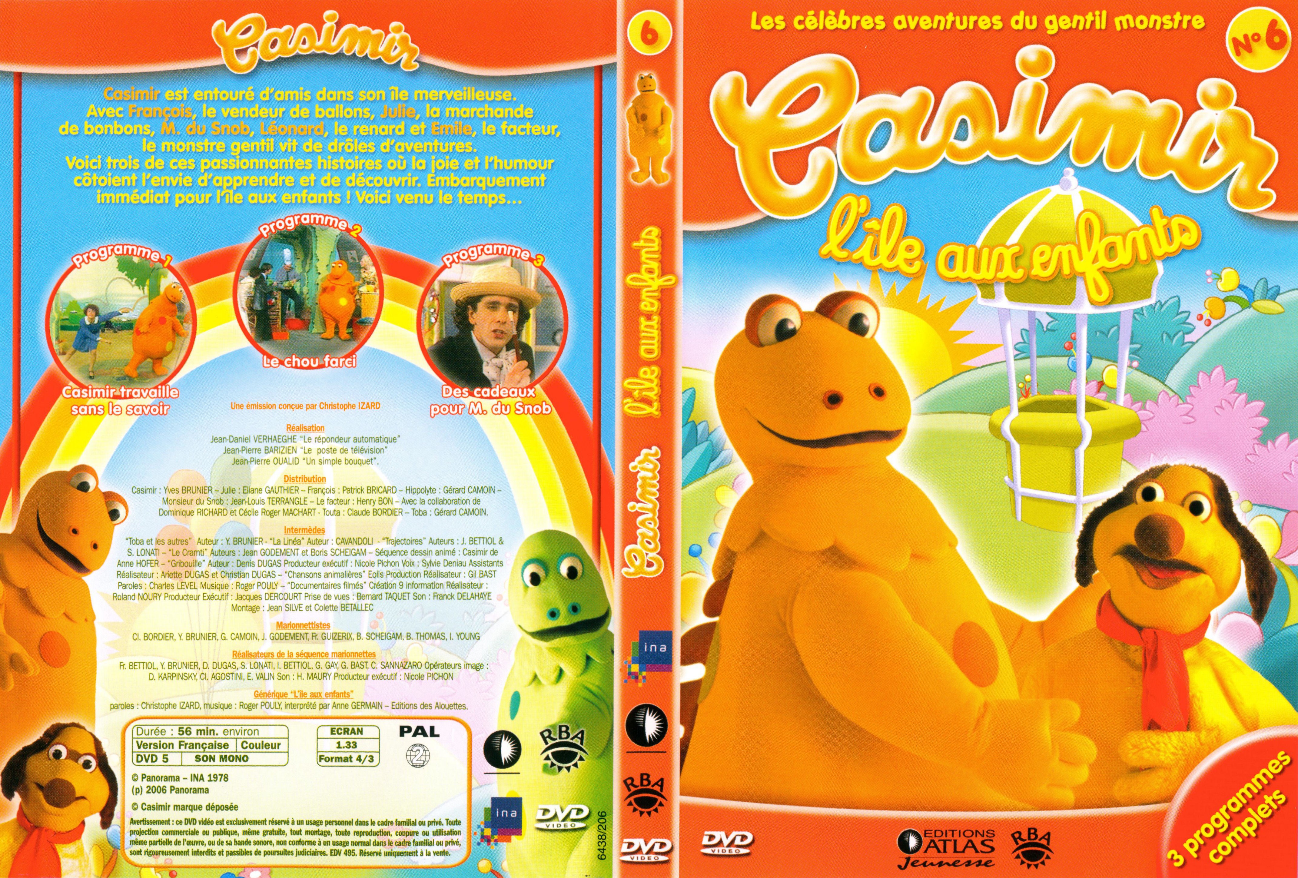 DVD Casimir dans l'ile aux enfants N° 1 dvd enfants 2006-dvd