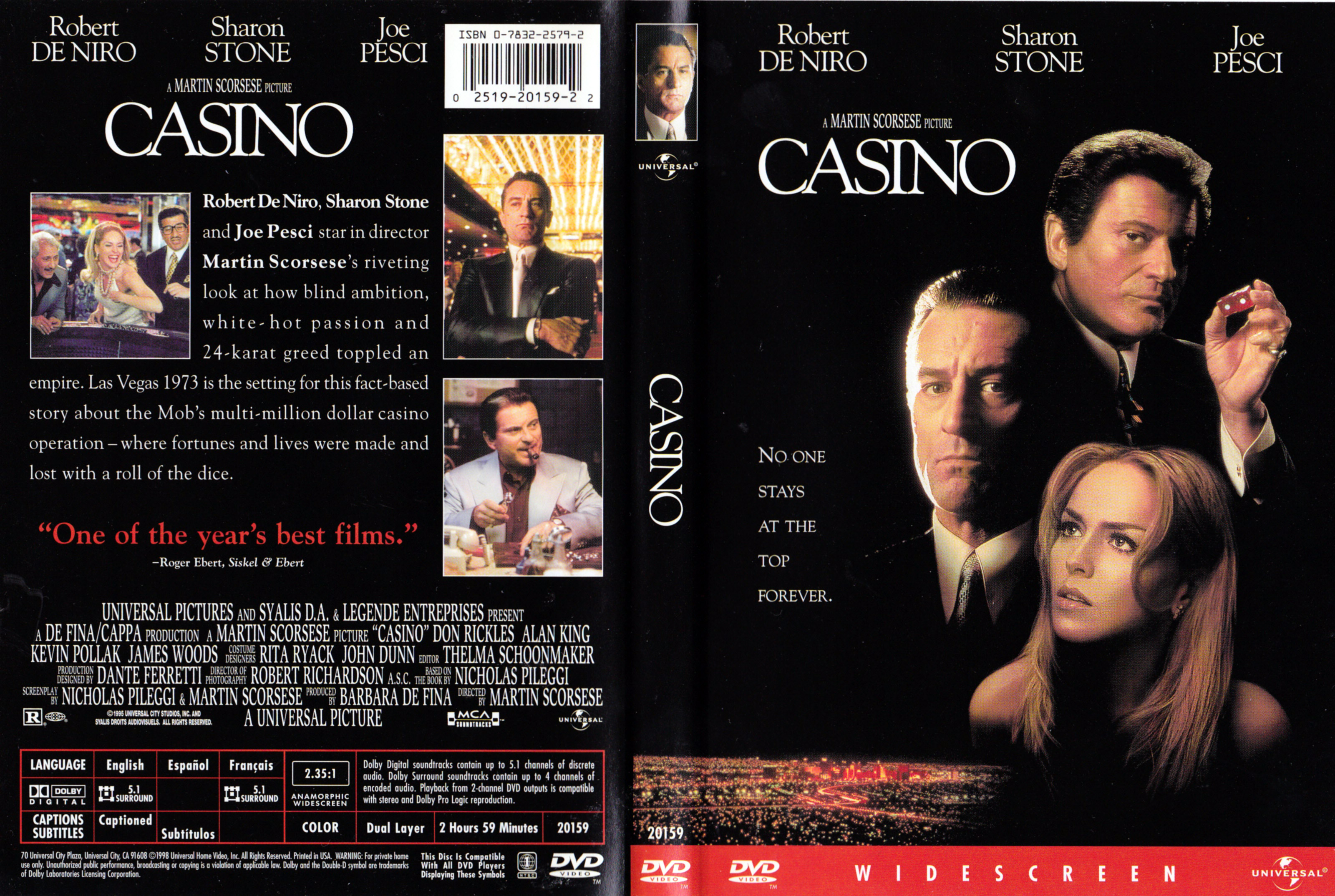 Jaquette DVD Casino (Canadienne)