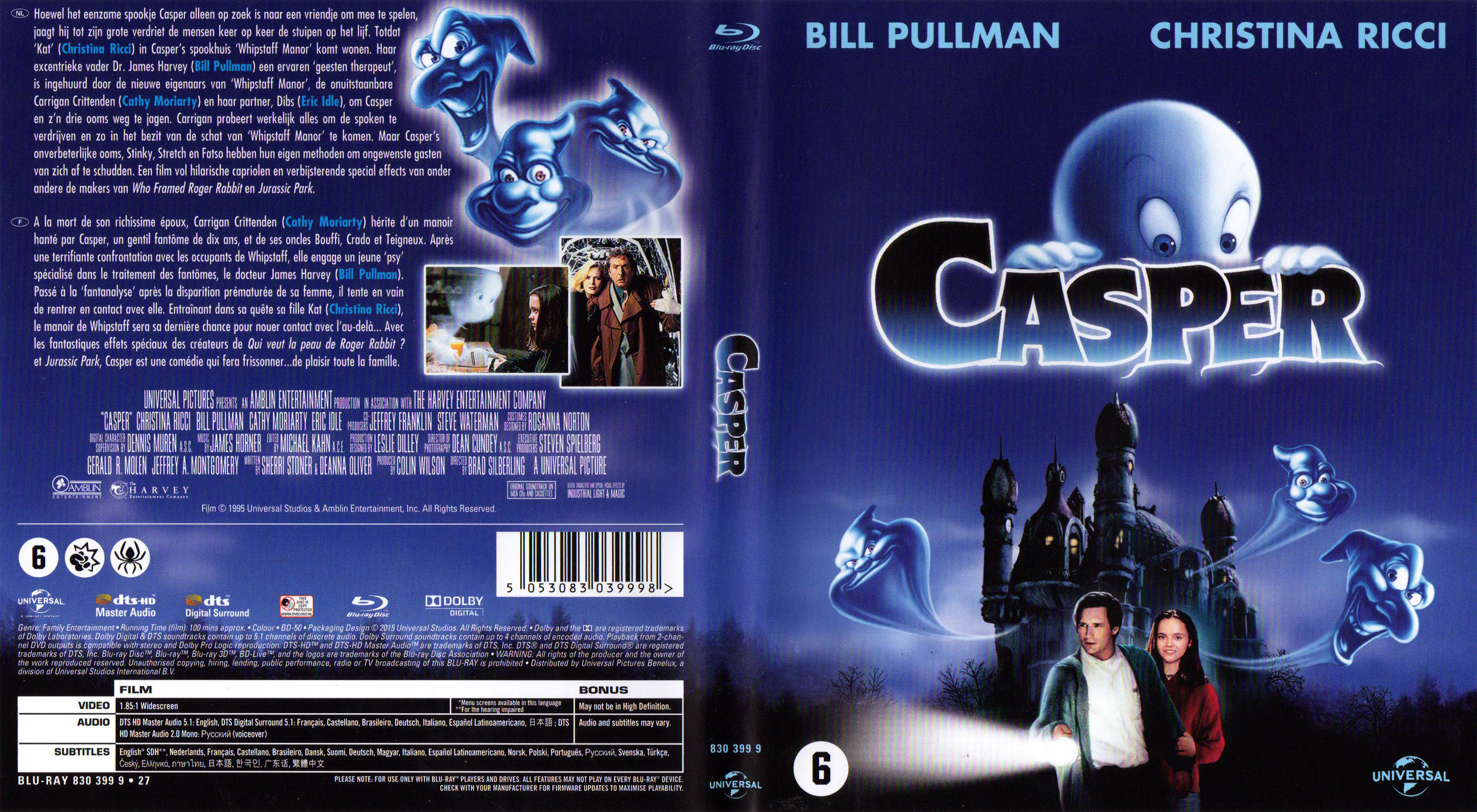 Jaquette DVD Casper (BLU-RAY)