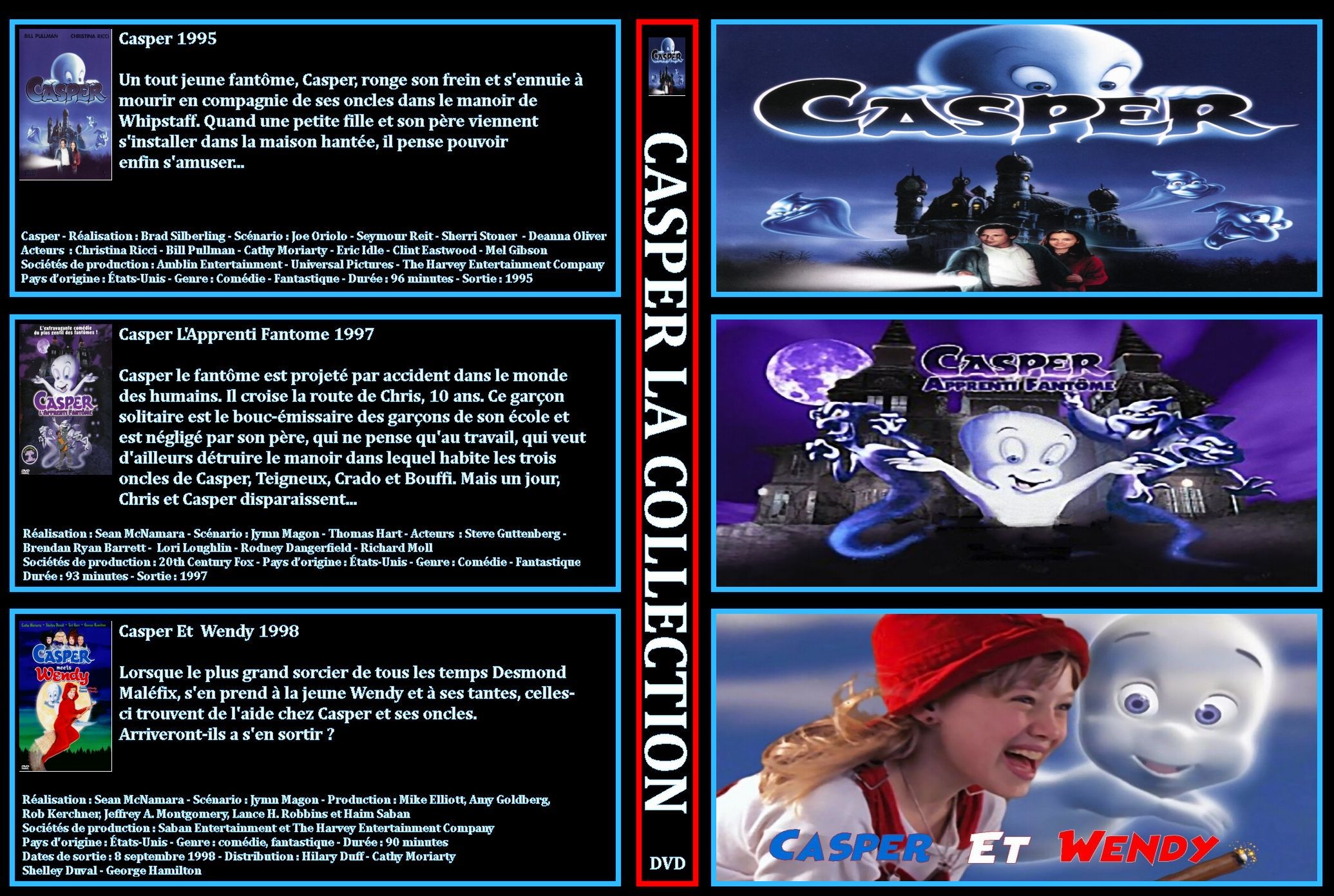 Jaquette DVD Casper films collection custom