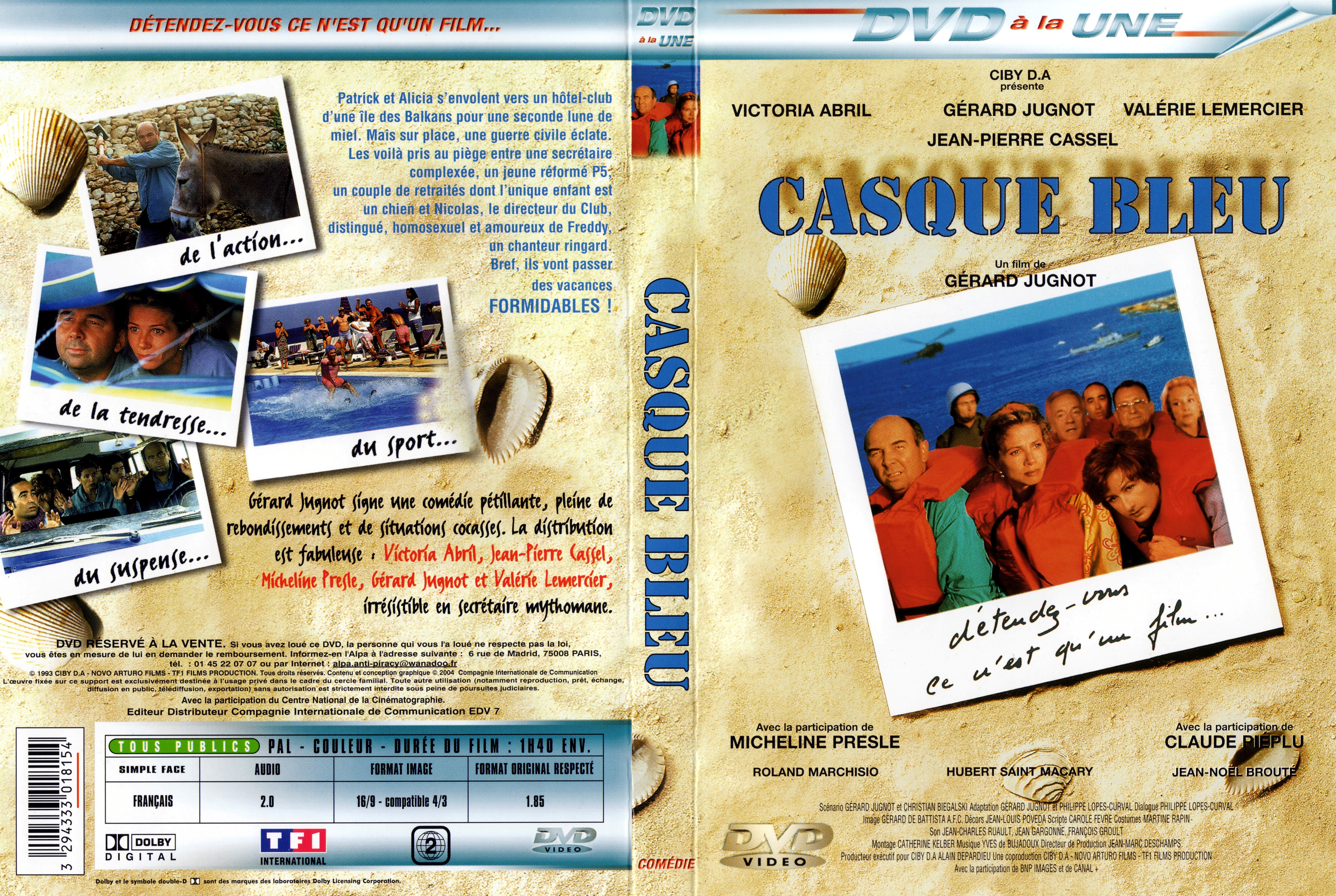 Jaquette DVD Casque bleu v2