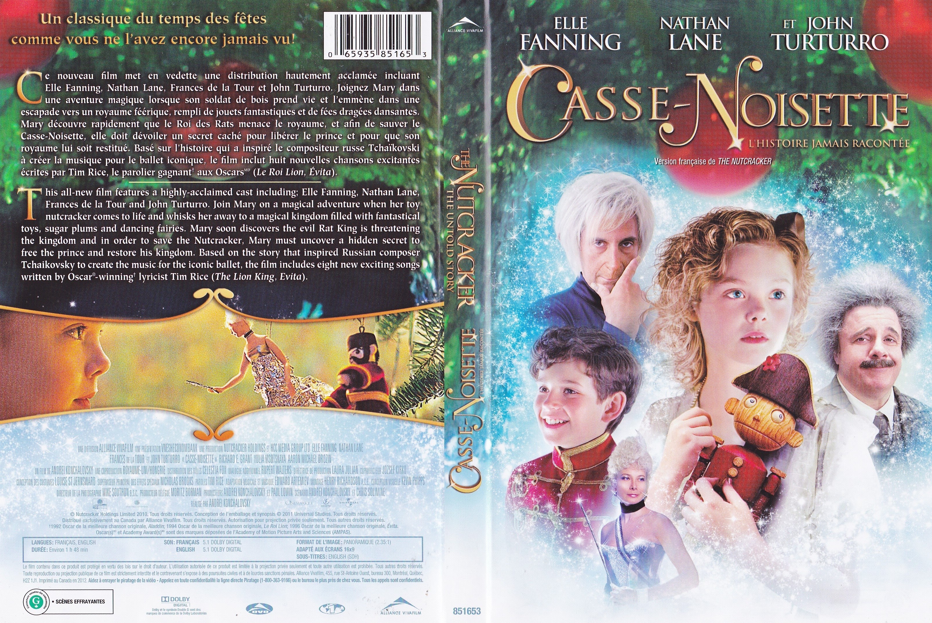 Jaquette DVD Casse-Noisette (Canadienne)