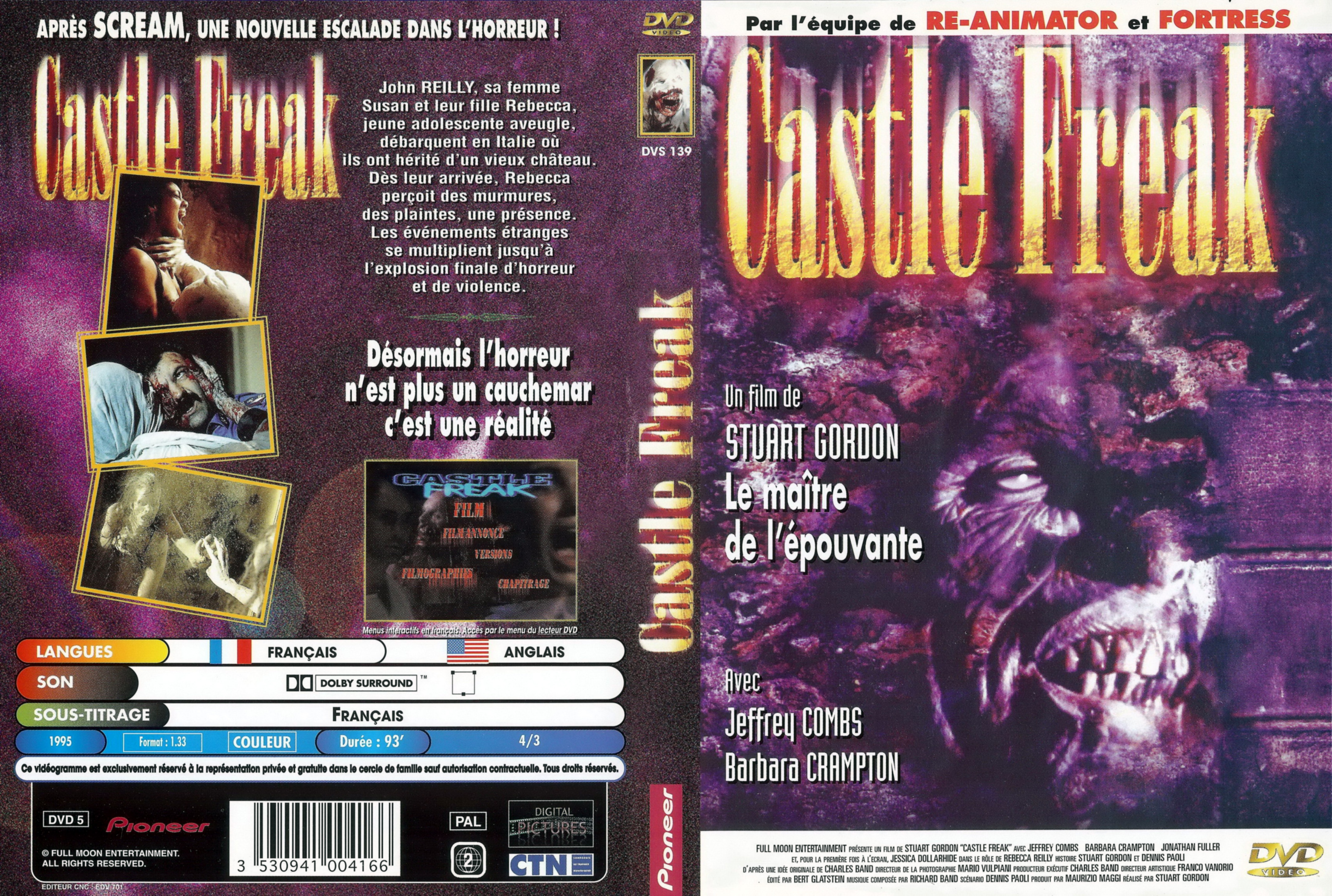 Jaquette DVD Castle Freak v2