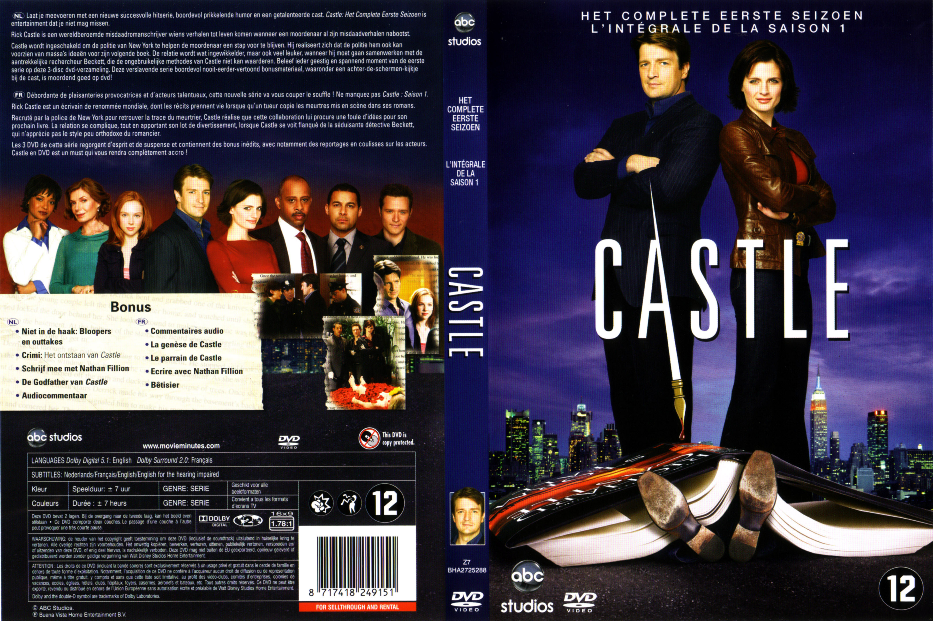 Jaquette DVD Castle Saison 1