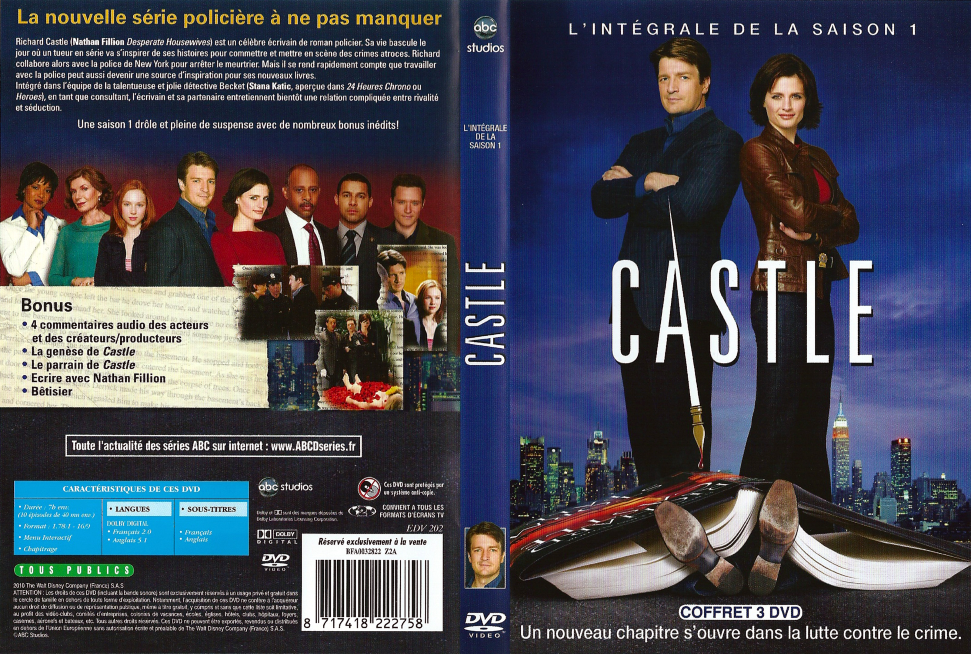 Jaquette DVD Castle Saison 1 v2