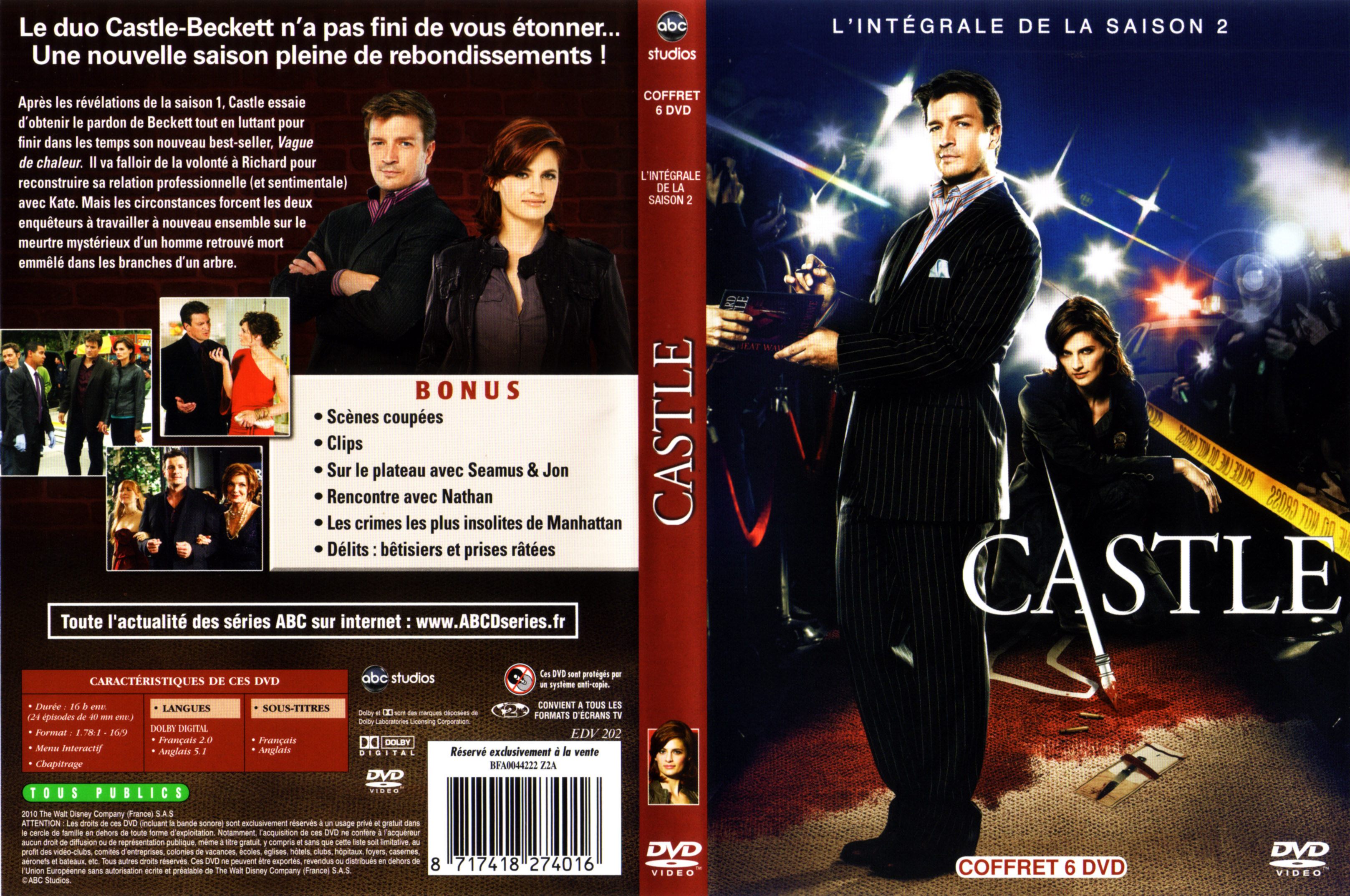 Jaquette DVD Castle Saison 2