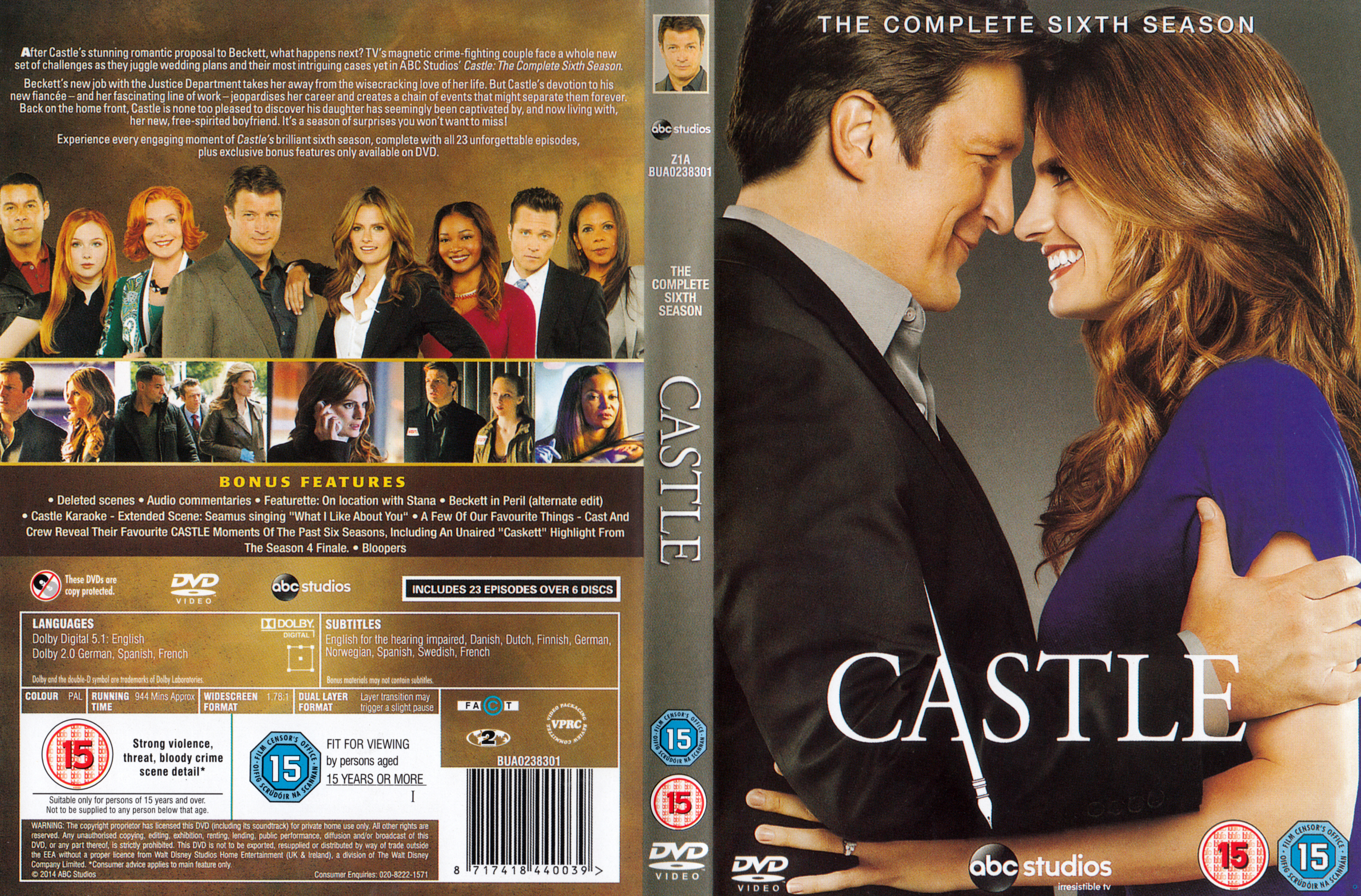 Jaquette DVD Castle Saison 6 Zone 1
