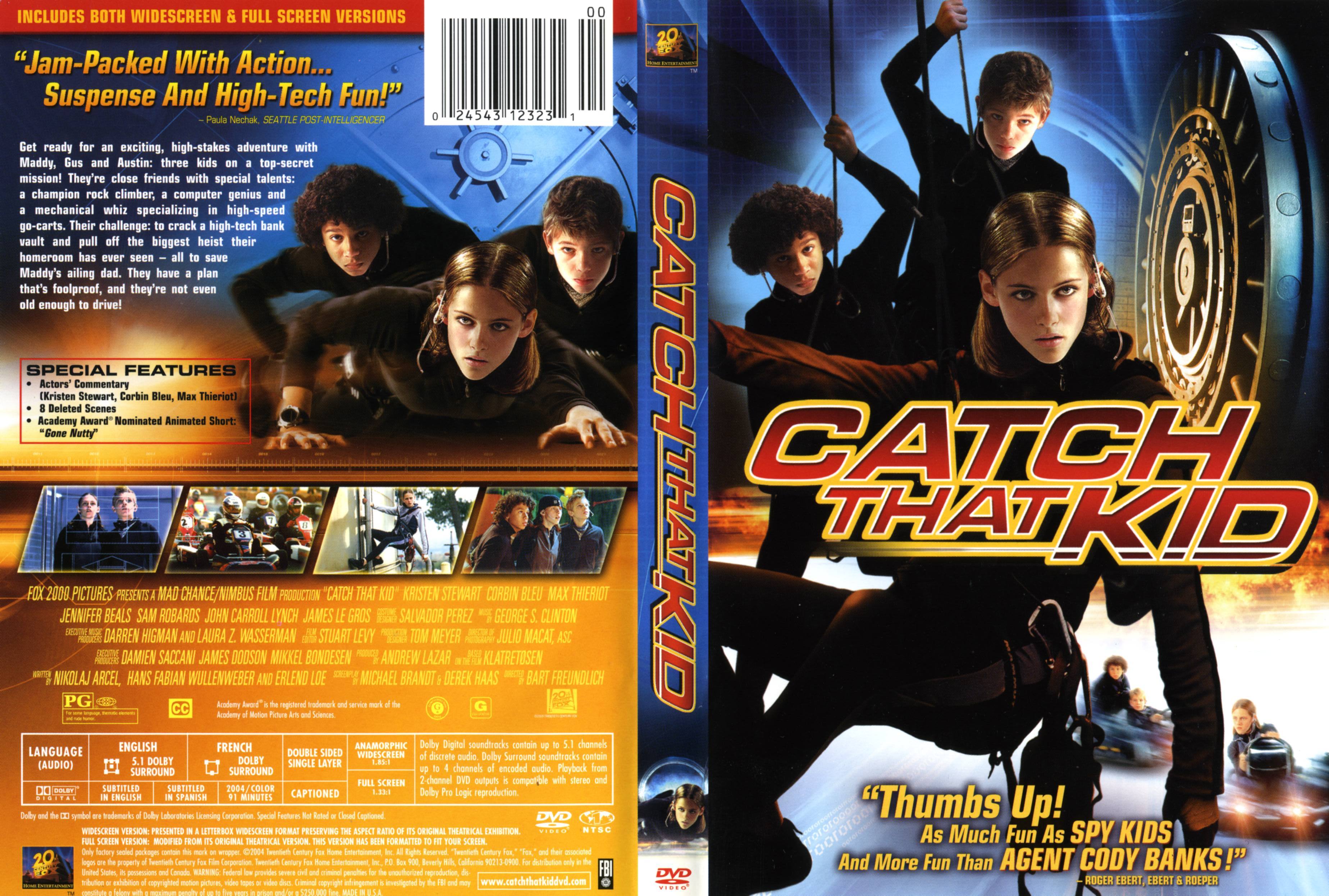 Jaquette DVD Catch That Kid Zone 1