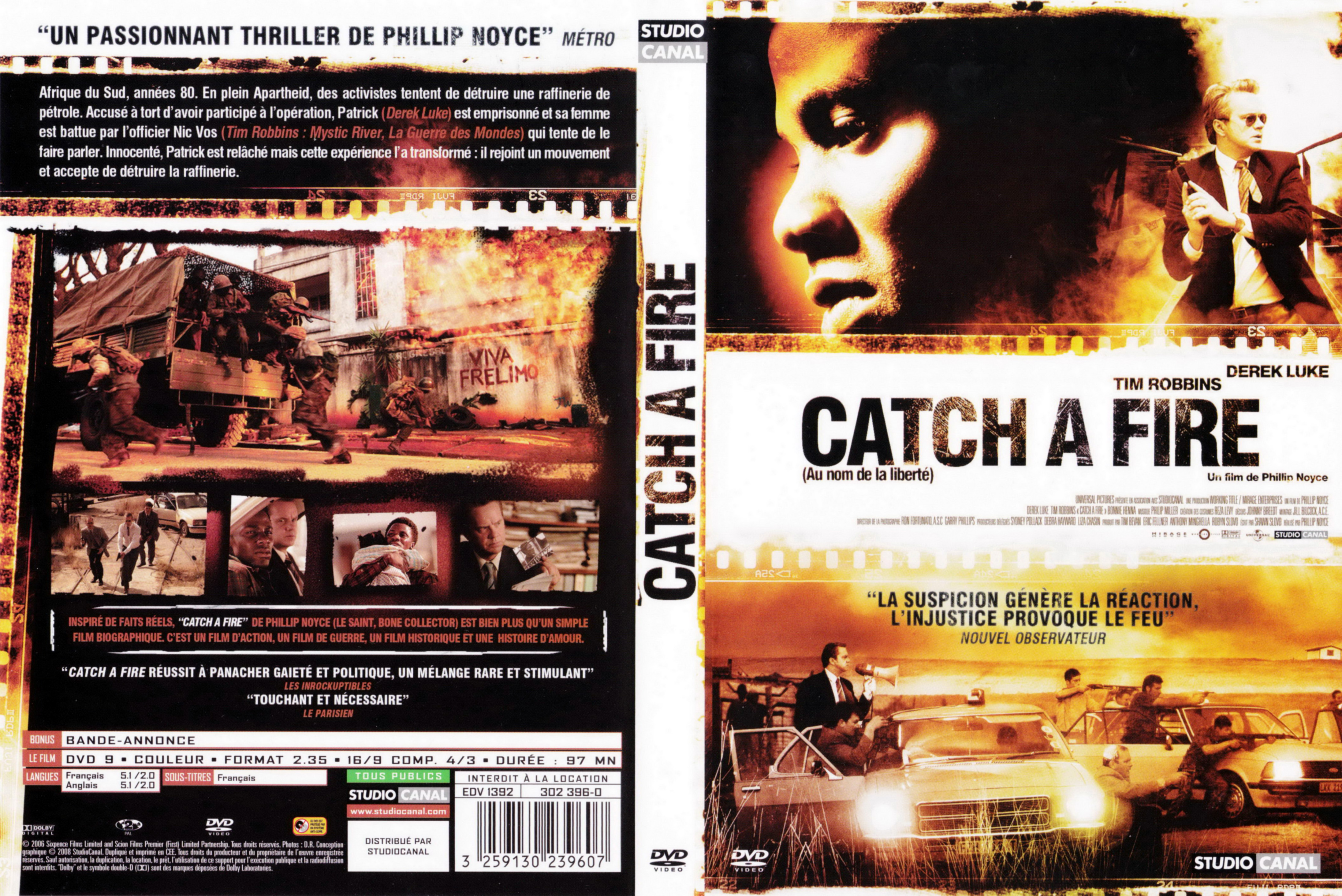 Jaquette DVD Catch a fire