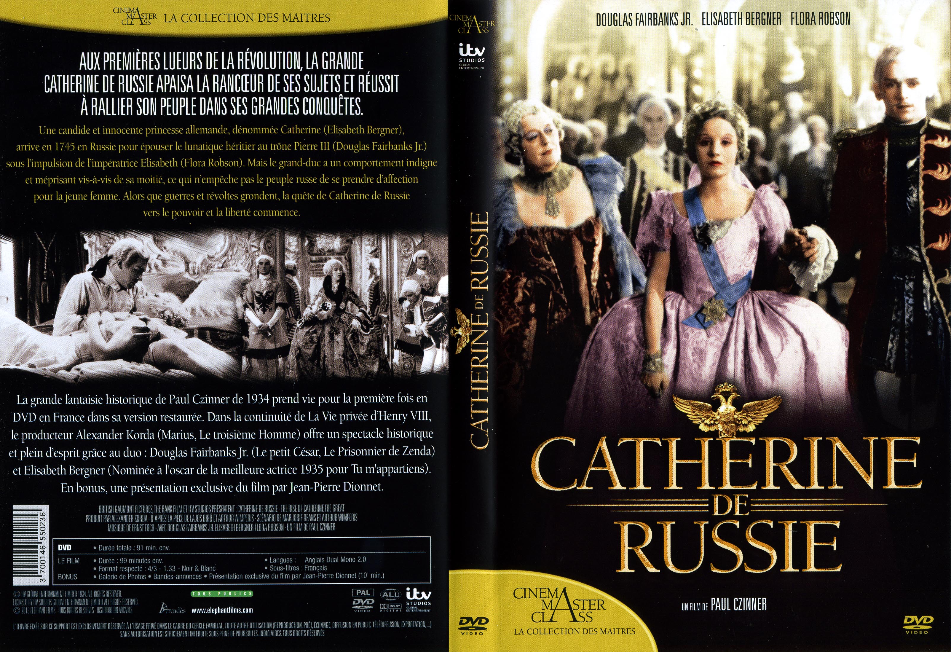 Jaquette DVD Catherine de Russie