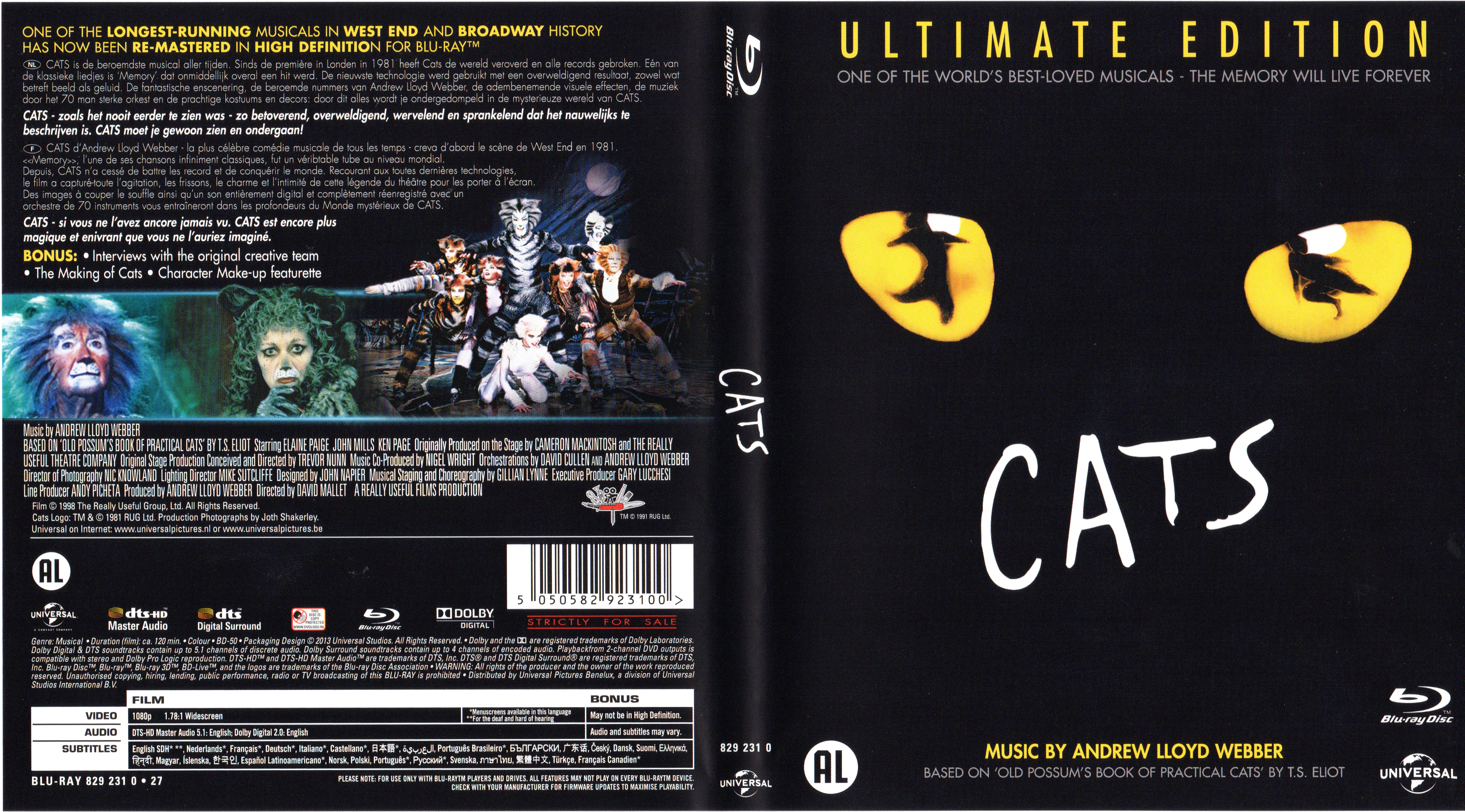 Jaquette DVD Cats (1998)