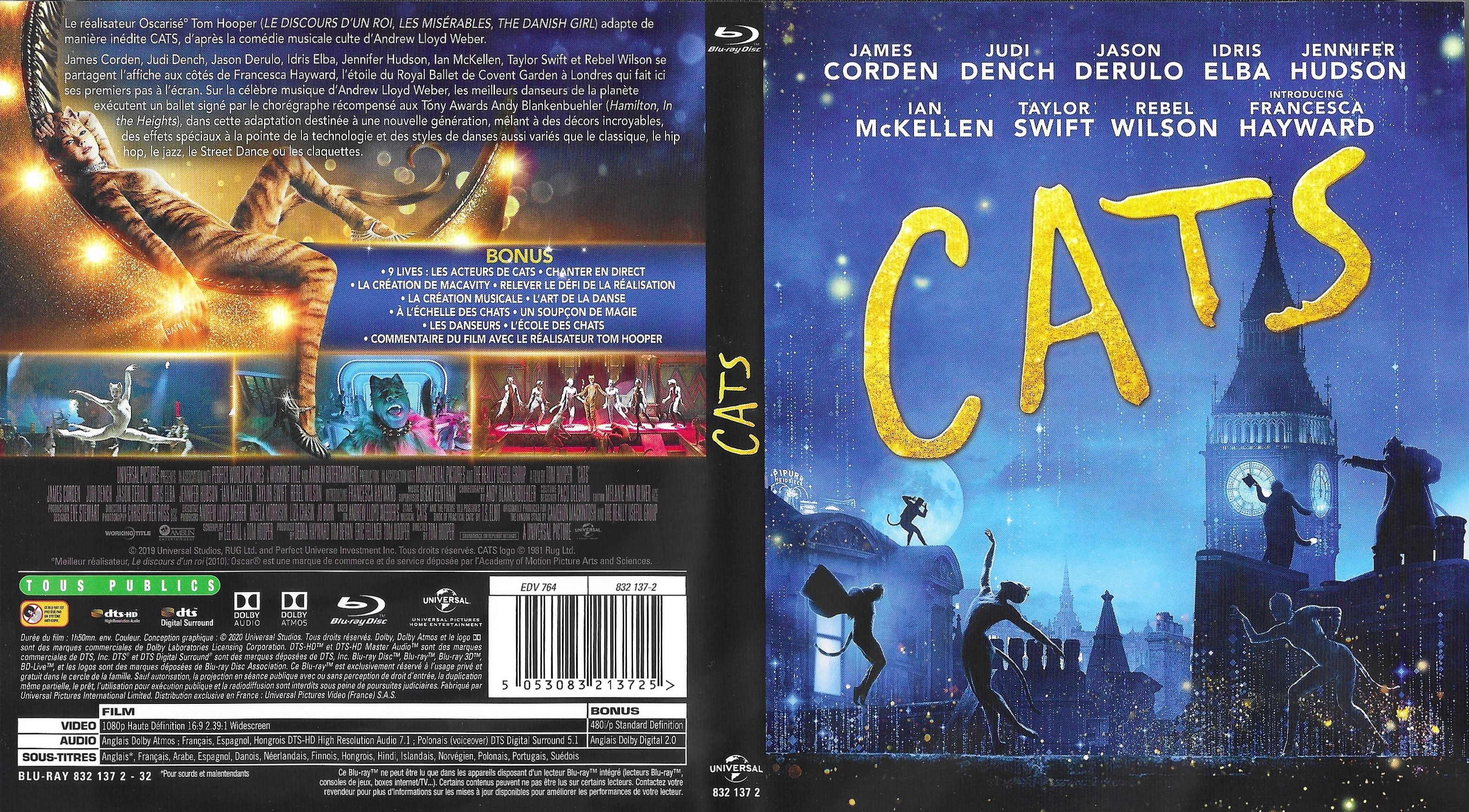Jaquette DVD Cats (BLU-RAY)