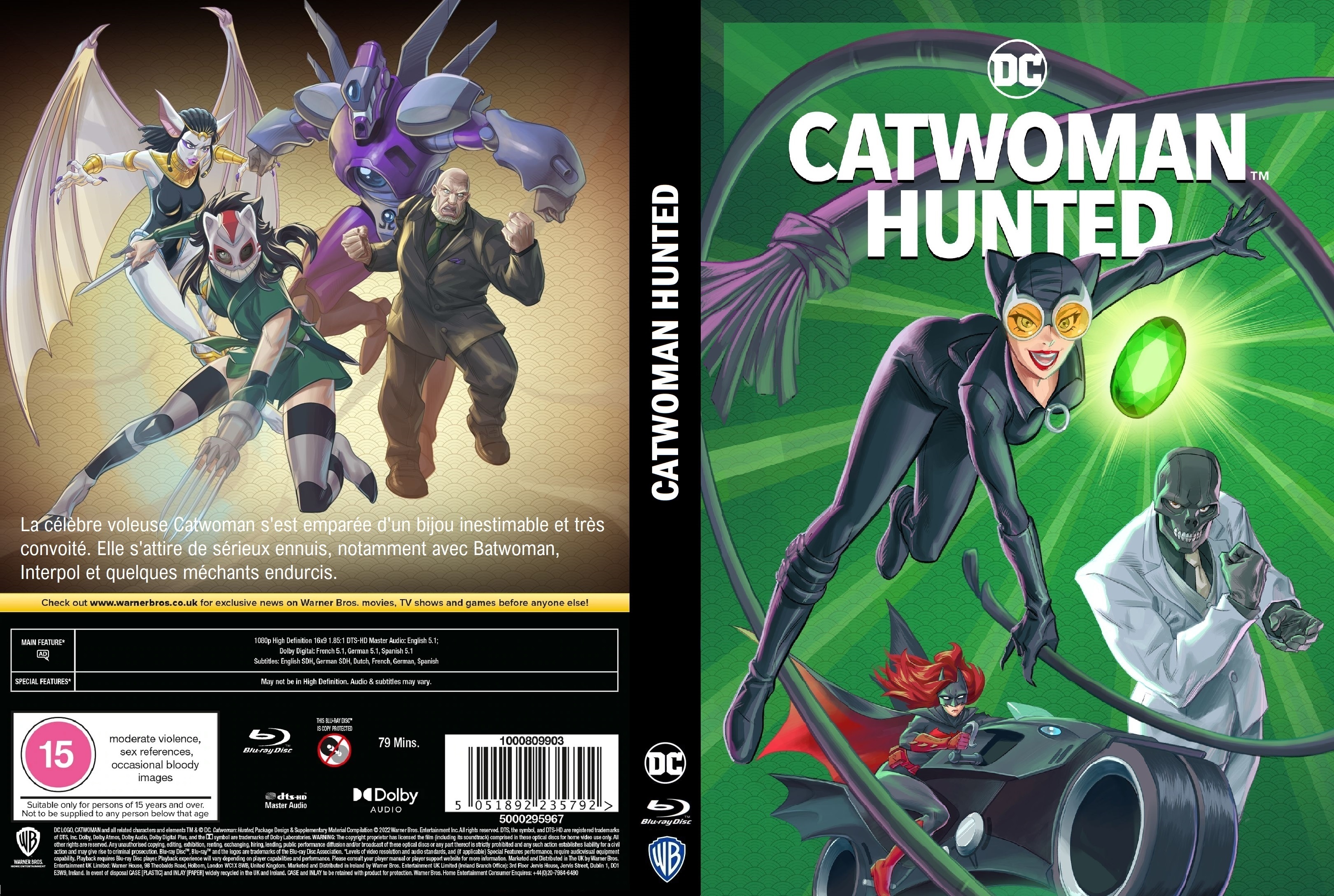 Jaquette DVD Catwoman Hunted custom
