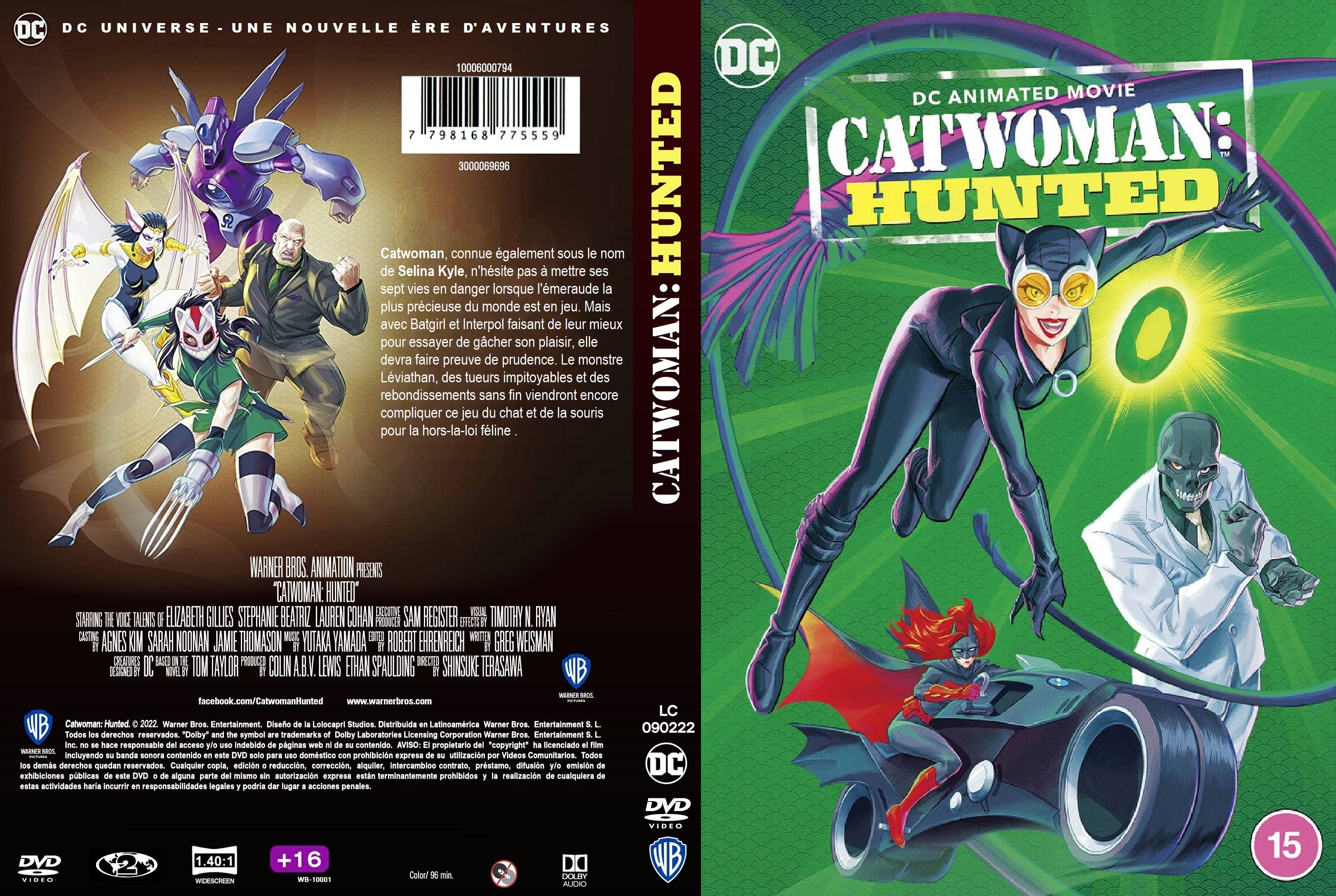 Jaquette DVD Catwoman Hunted custom v2