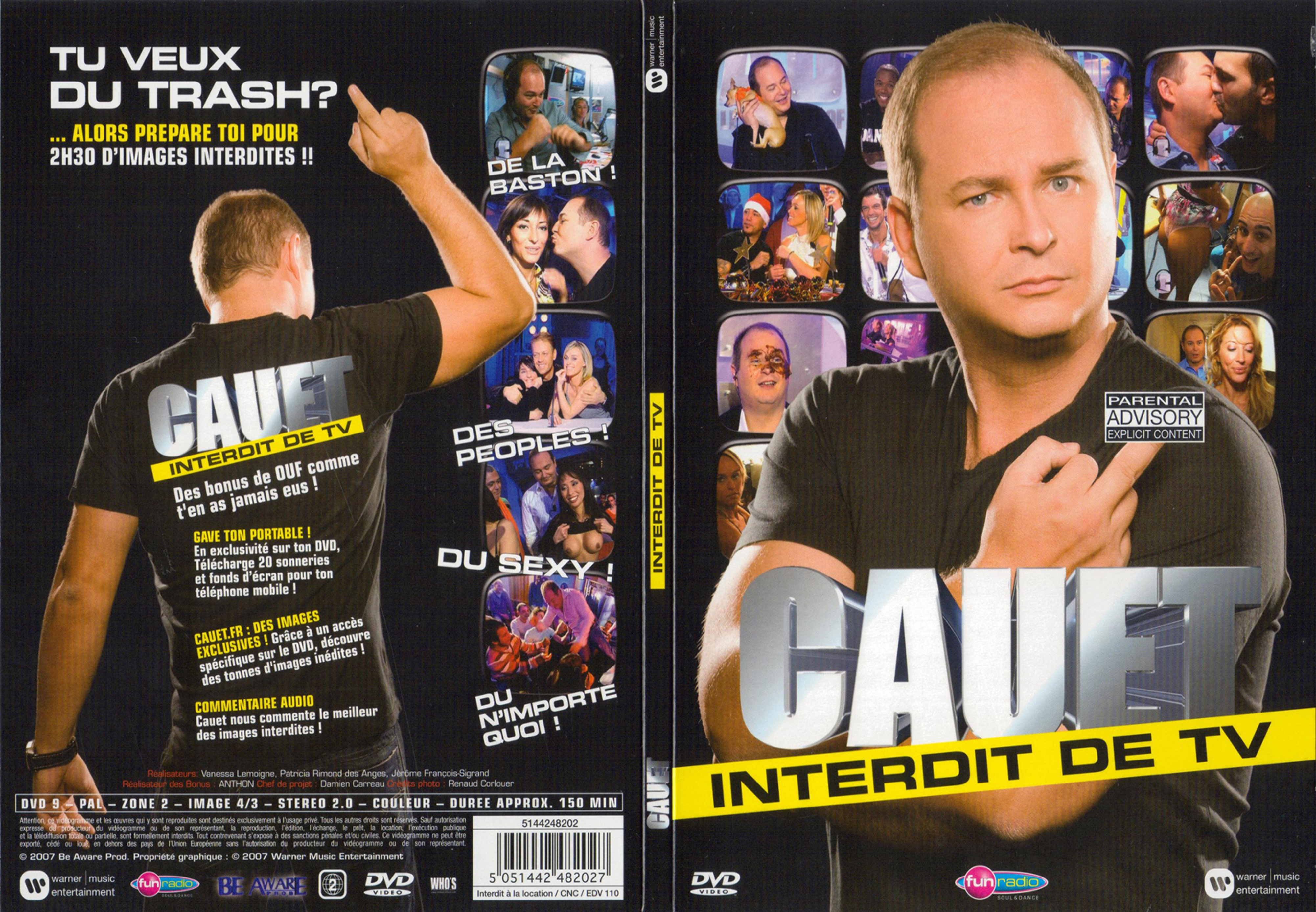 Jaquette DVD Cauet interdit de TV