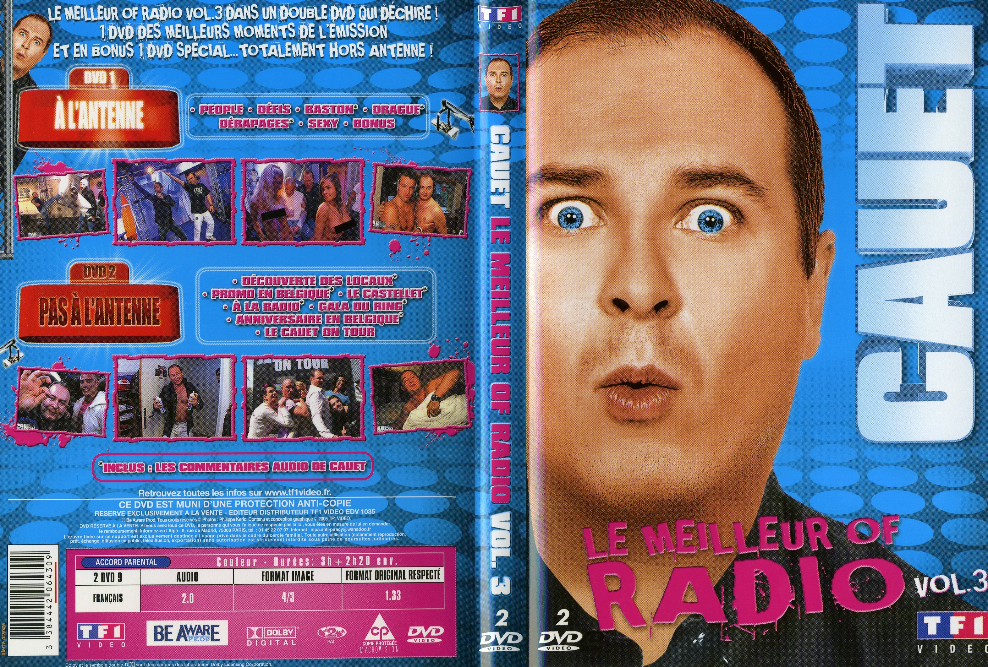 Jaquette DVD Cauet le meilleur of radio vol 3