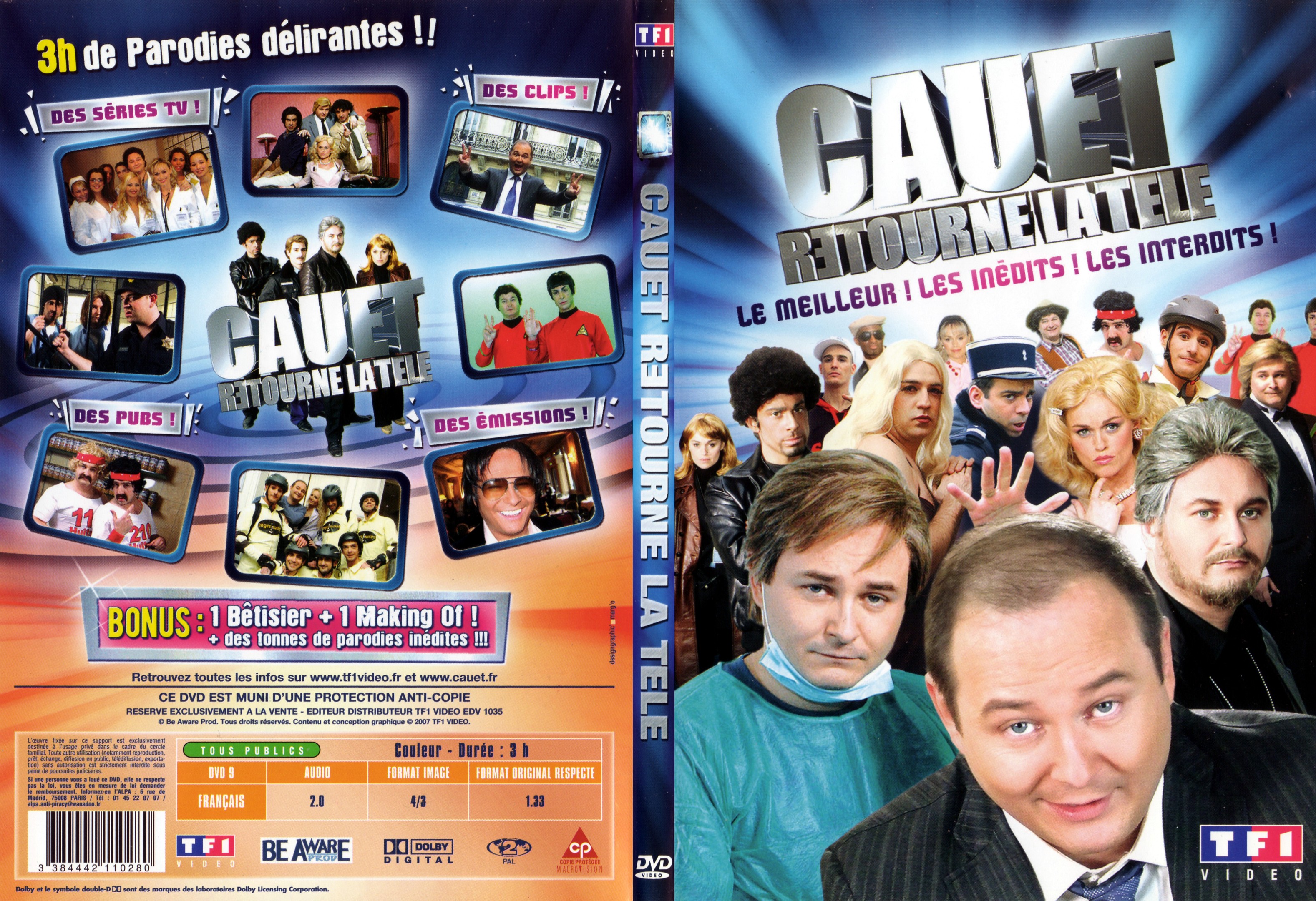 Jaquette DVD Cauet retourne la tl - SLIM