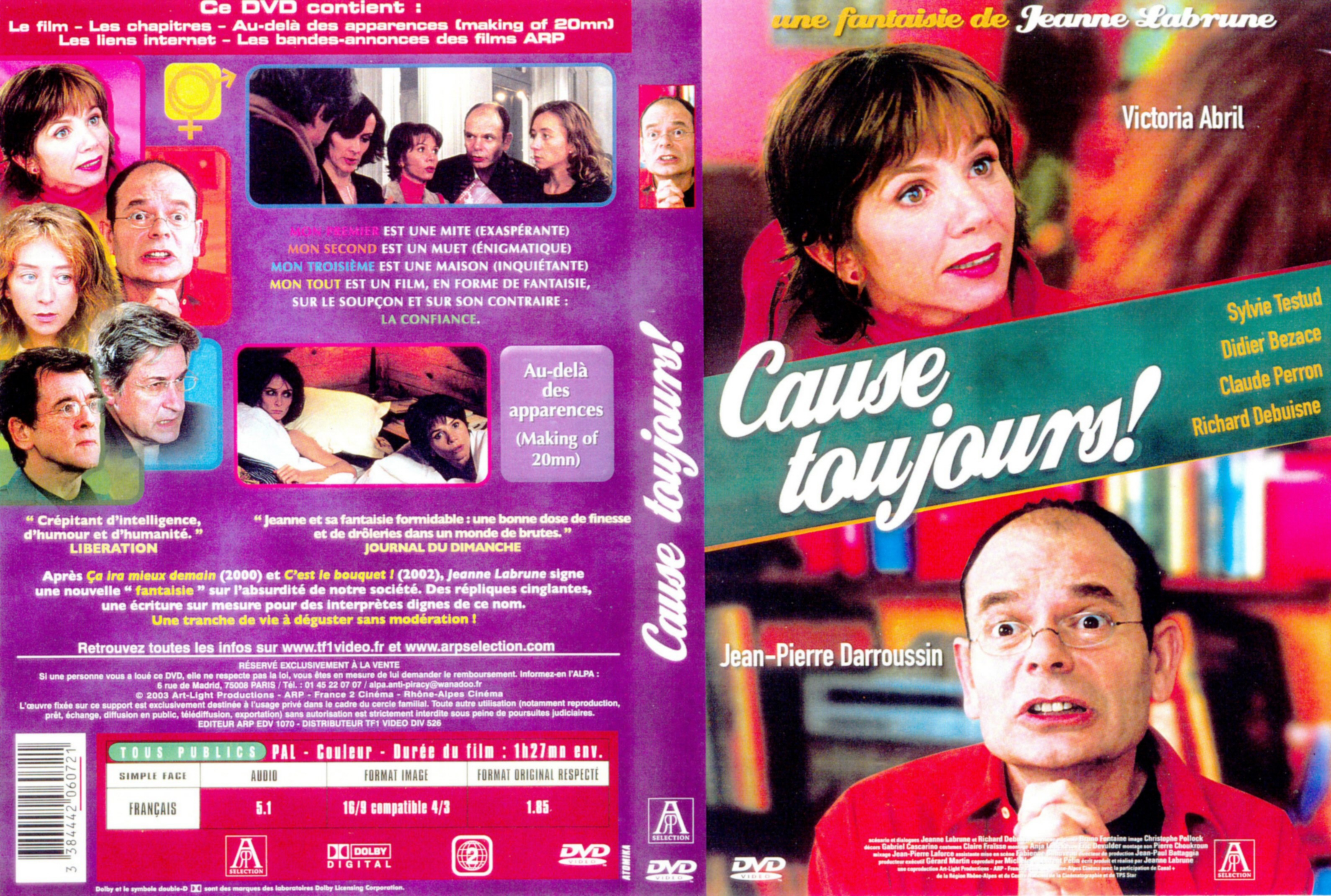 Jaquette DVD Cause toujours