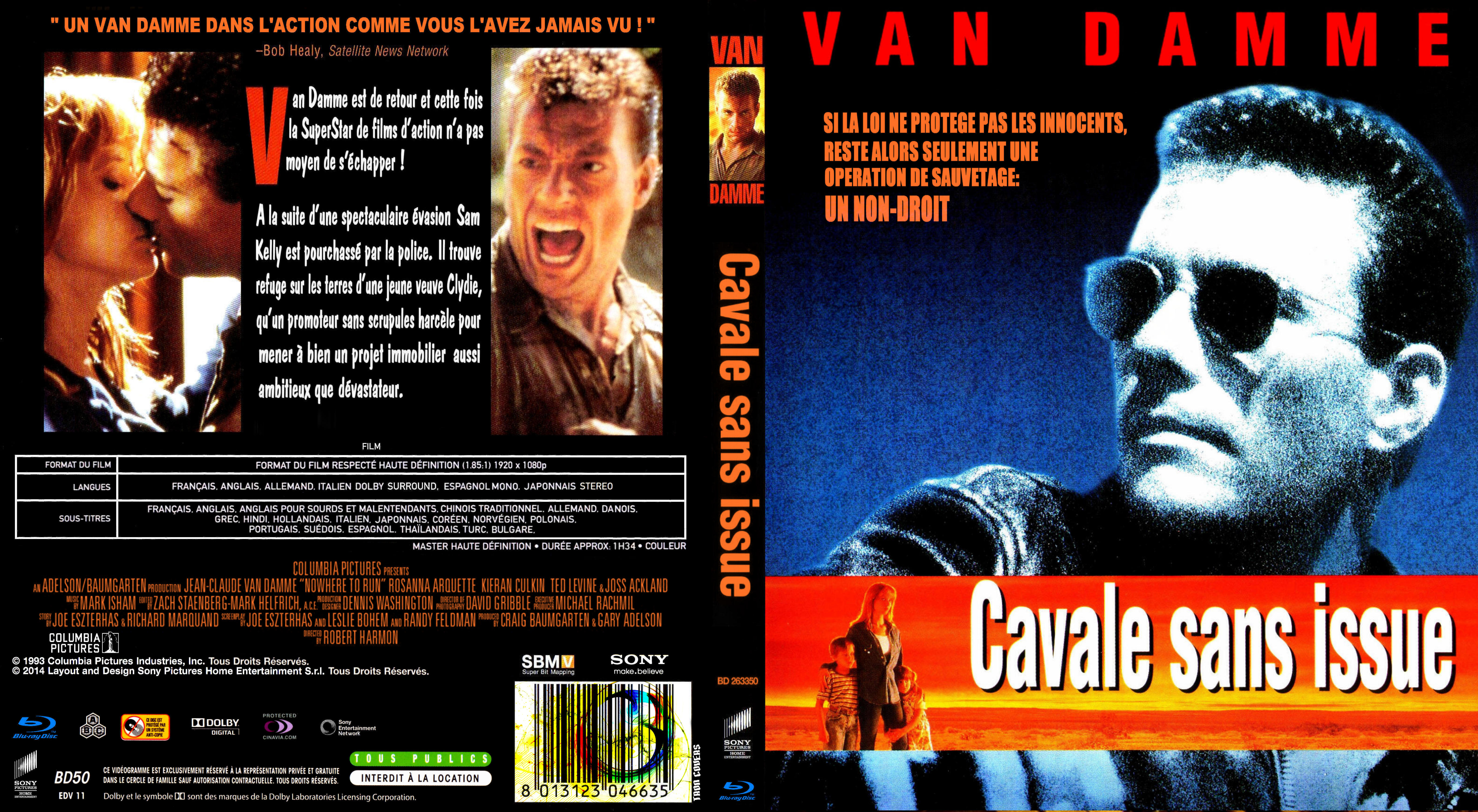 Jaquette DVD Cavale sans issue custom (BLU-RAY)