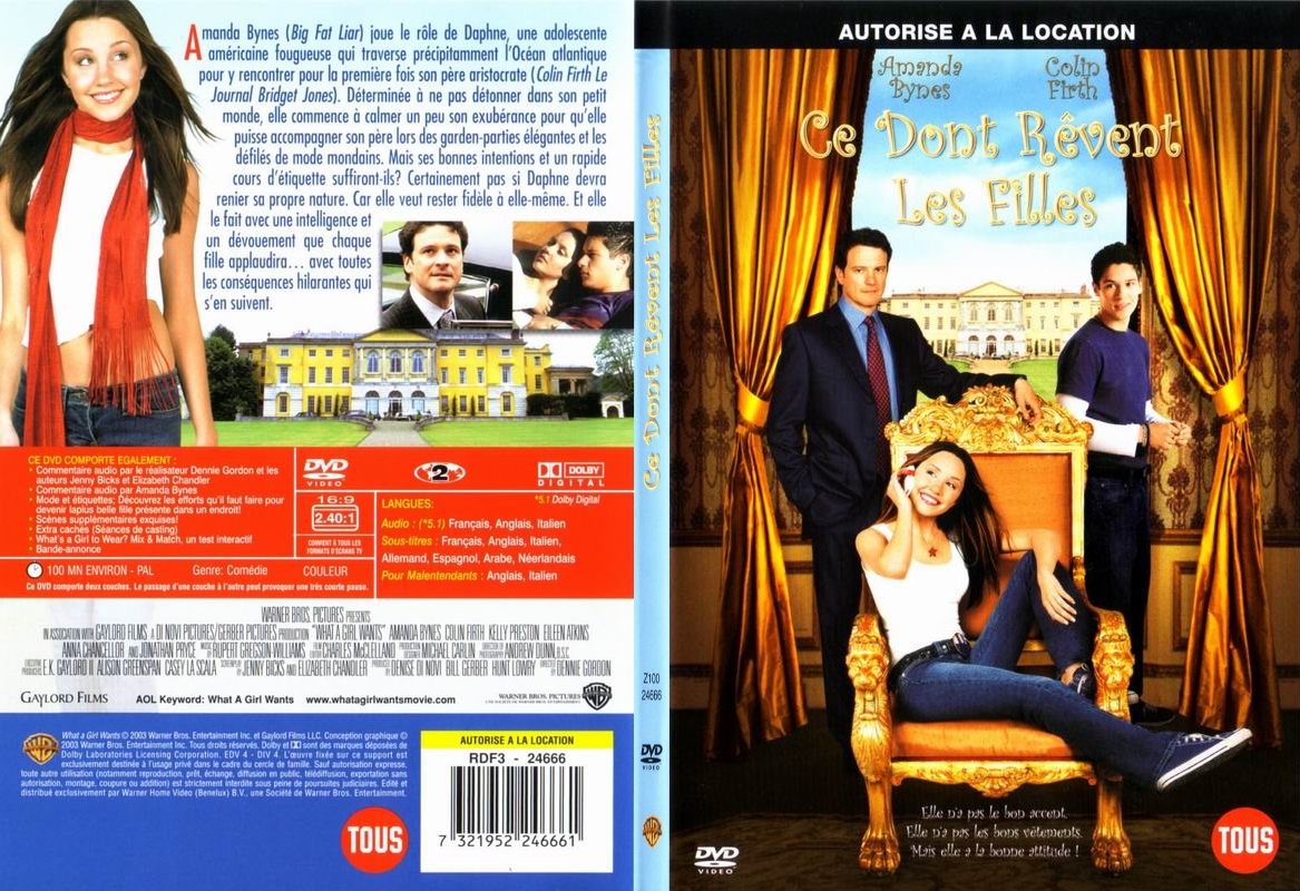 Jaquette DVD Ce dont revent les filles - SLIM