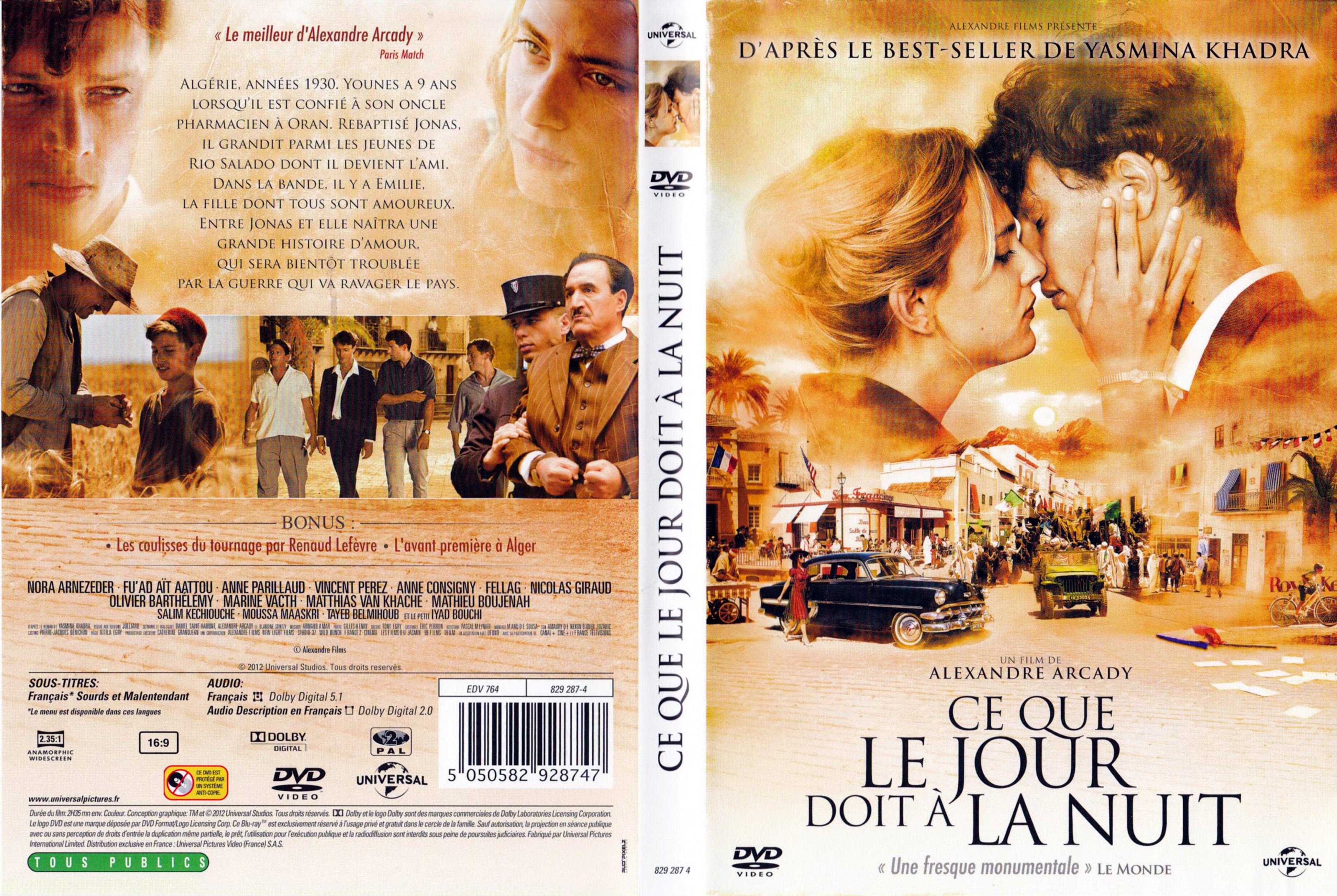 Jaquette DVD Ce que le jour doit a la nuit