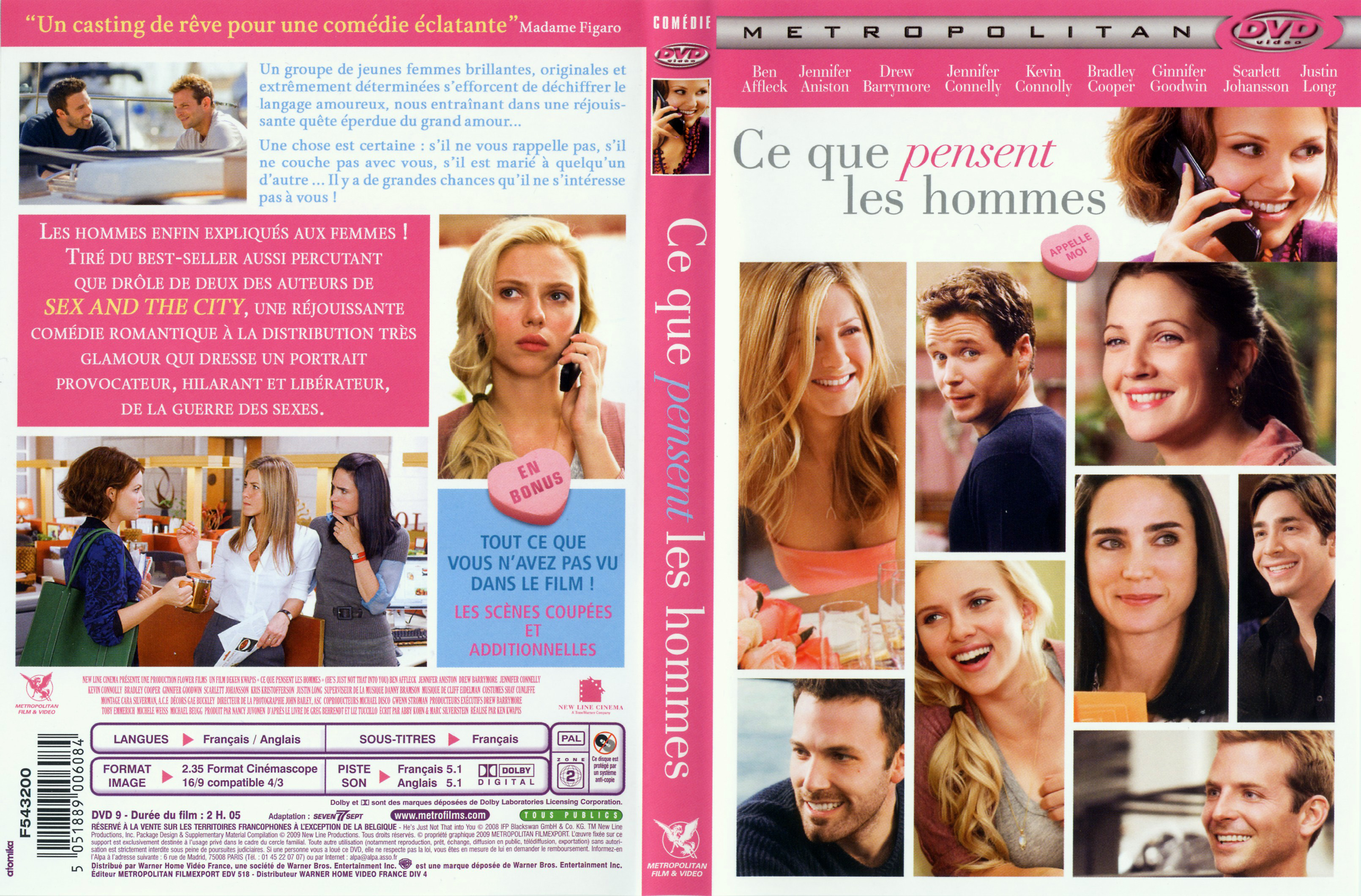 Jaquette DVD Ce que pensent les hommes