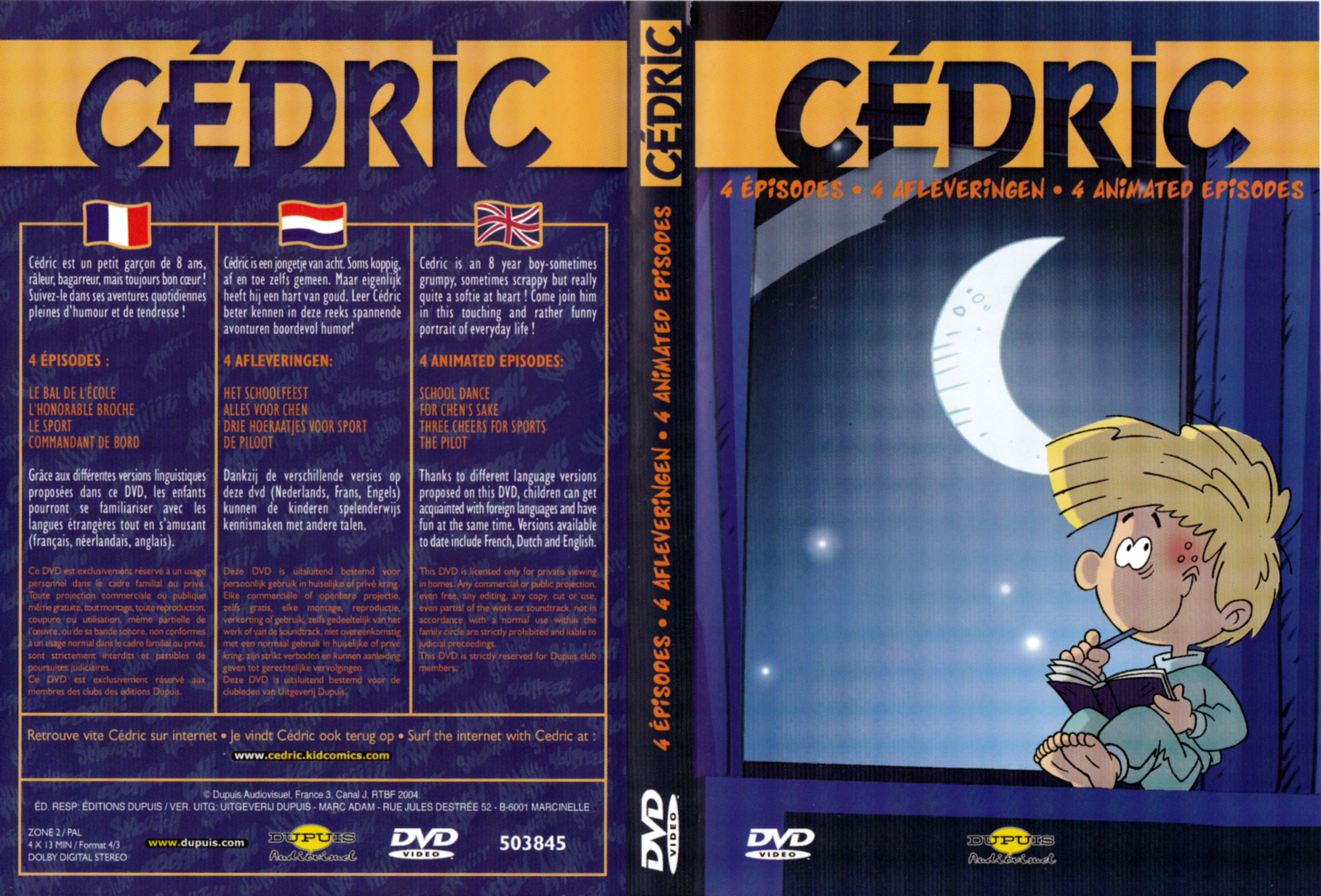 Jaquette DVD Cedric - 4 episodes