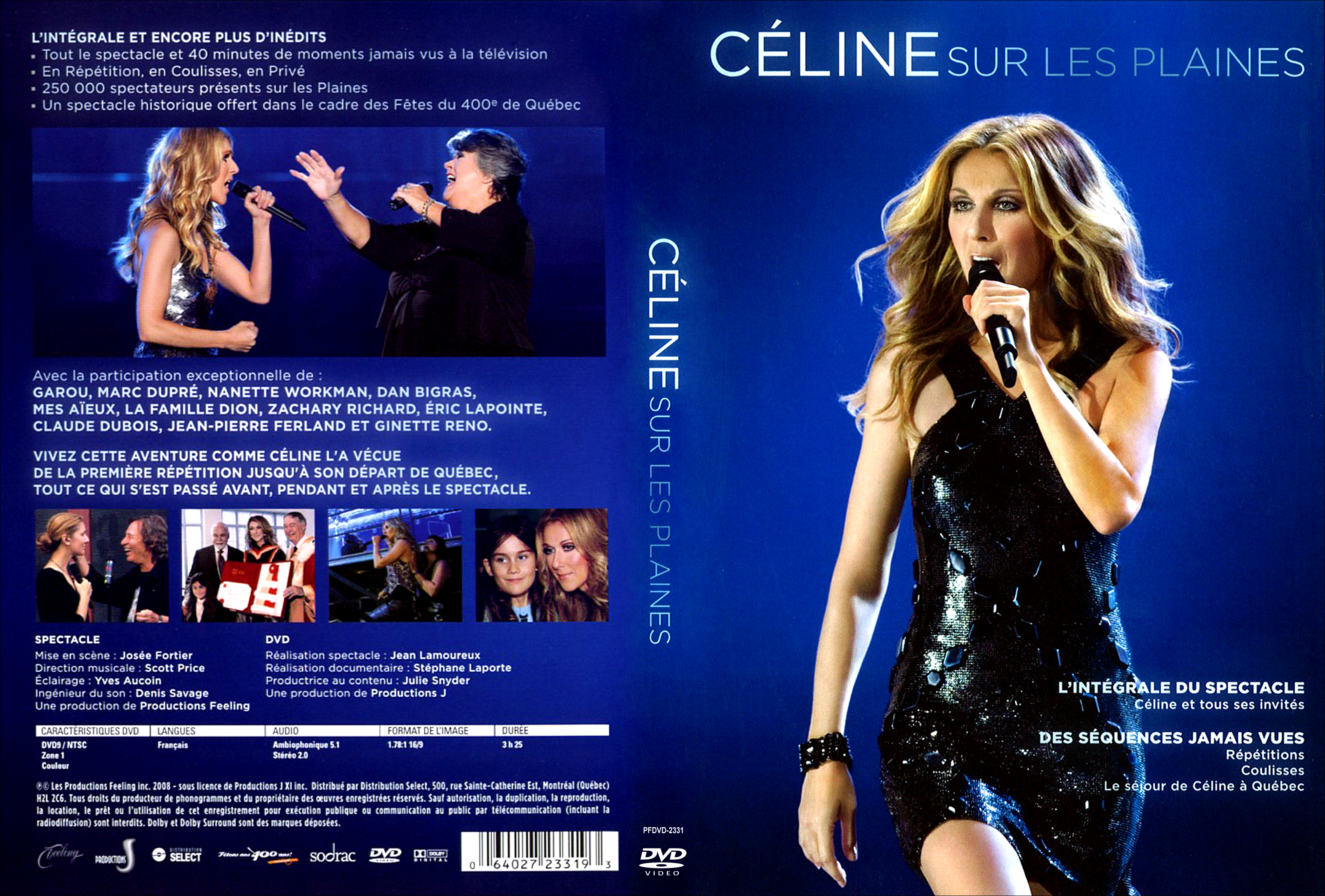 Jaquette DVD Celine Dion - Celine sur les plaines