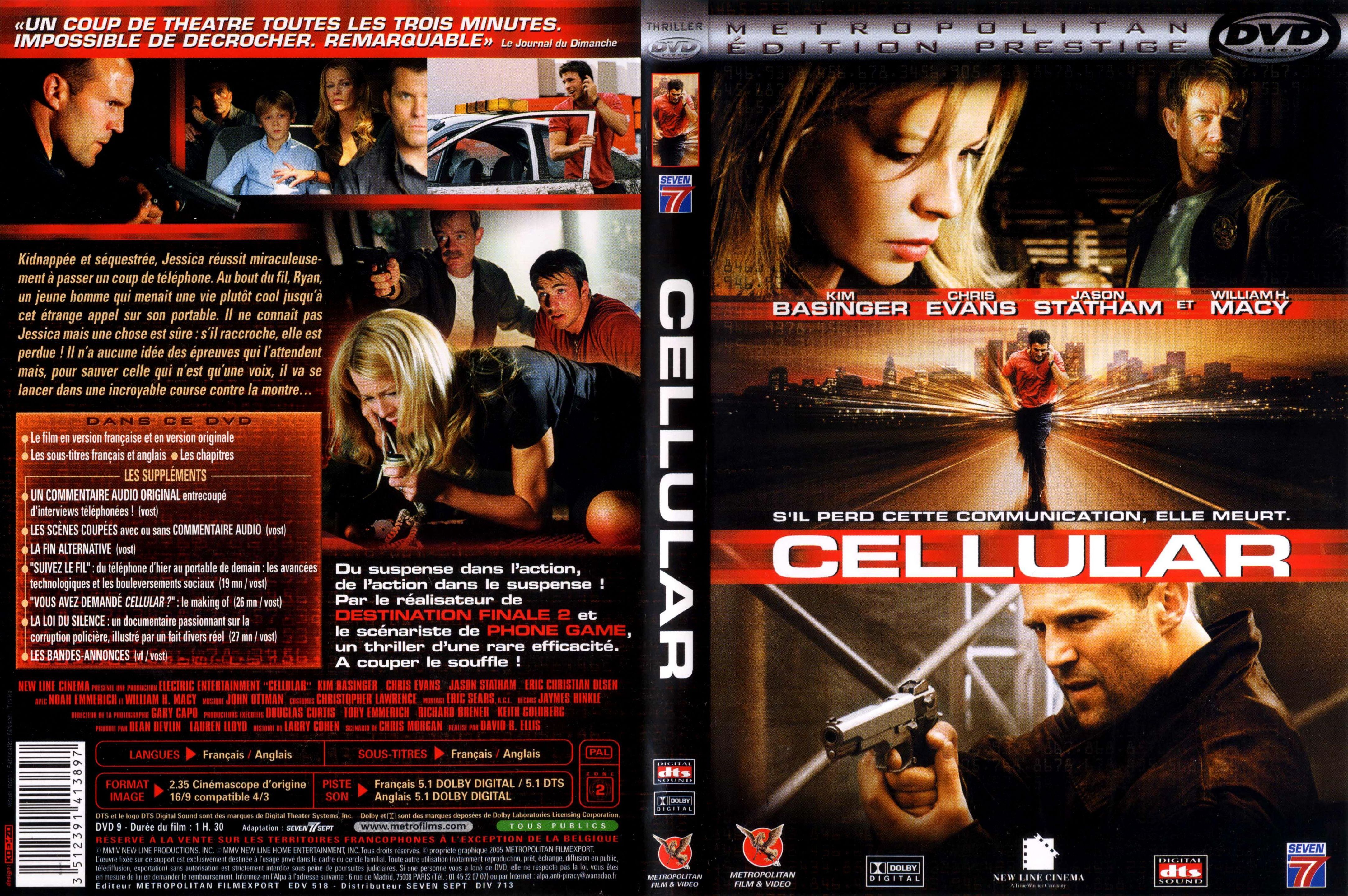 Jaquette DVD Cellular v3