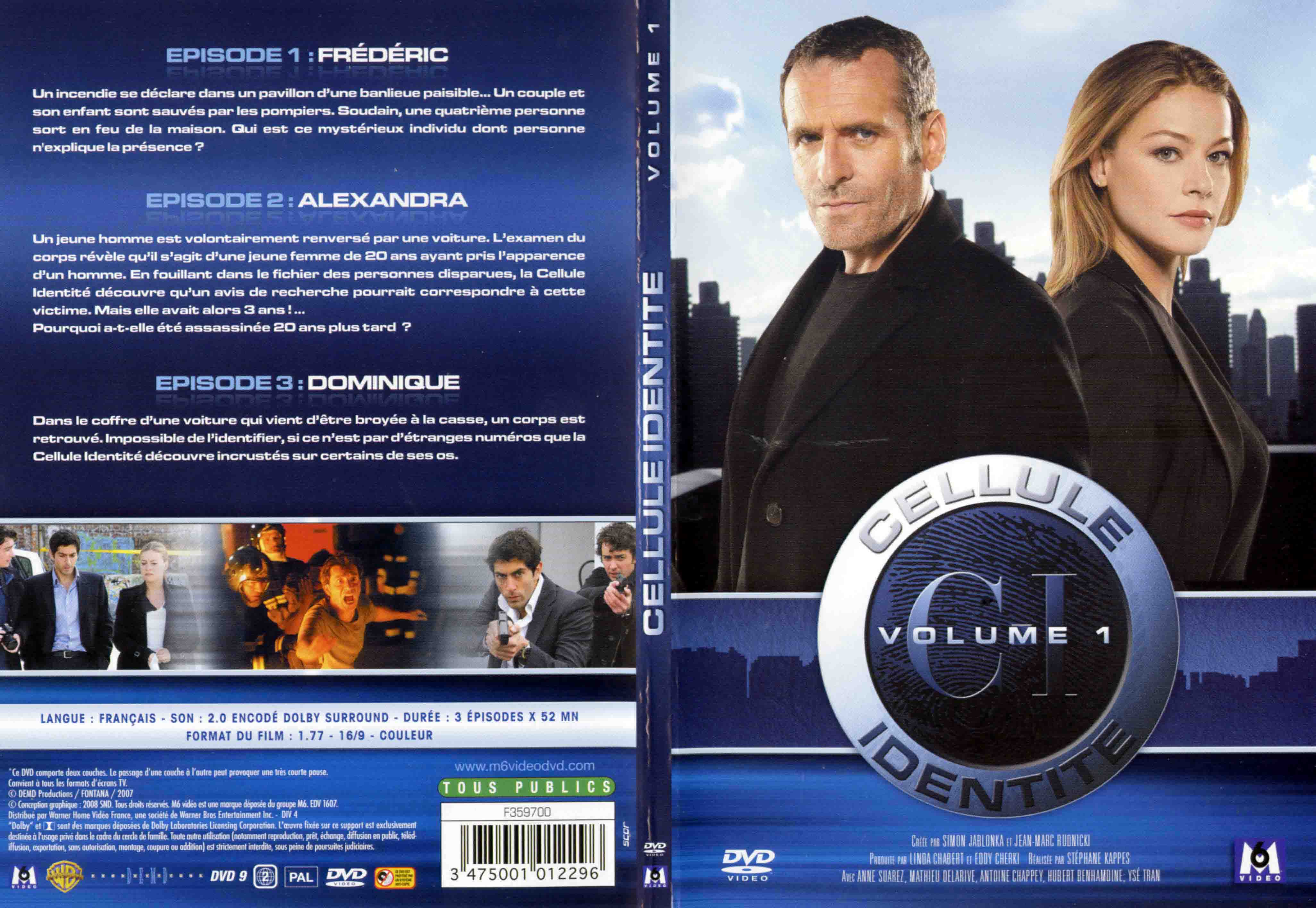 Jaquette DVD Cellule identit vol 01