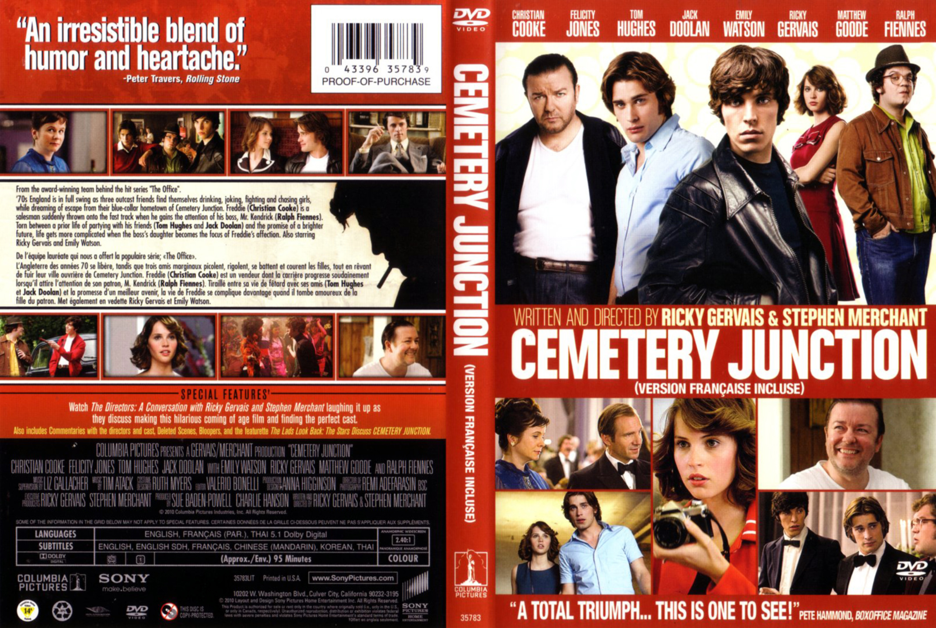 Jaquette DVD Cemetery Junction (Canadienne)