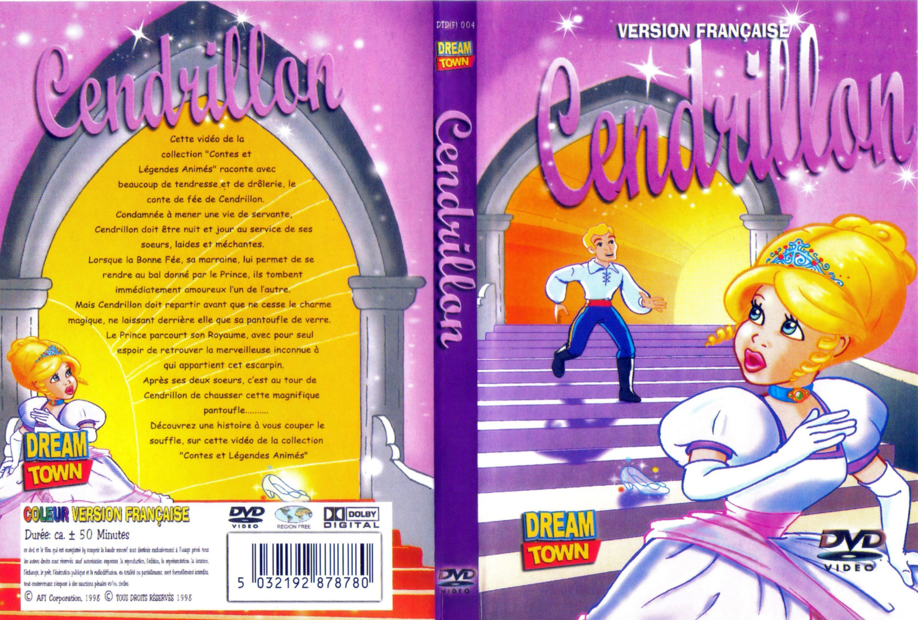 Jaquette DVD Cendrillon (DA) (1998)