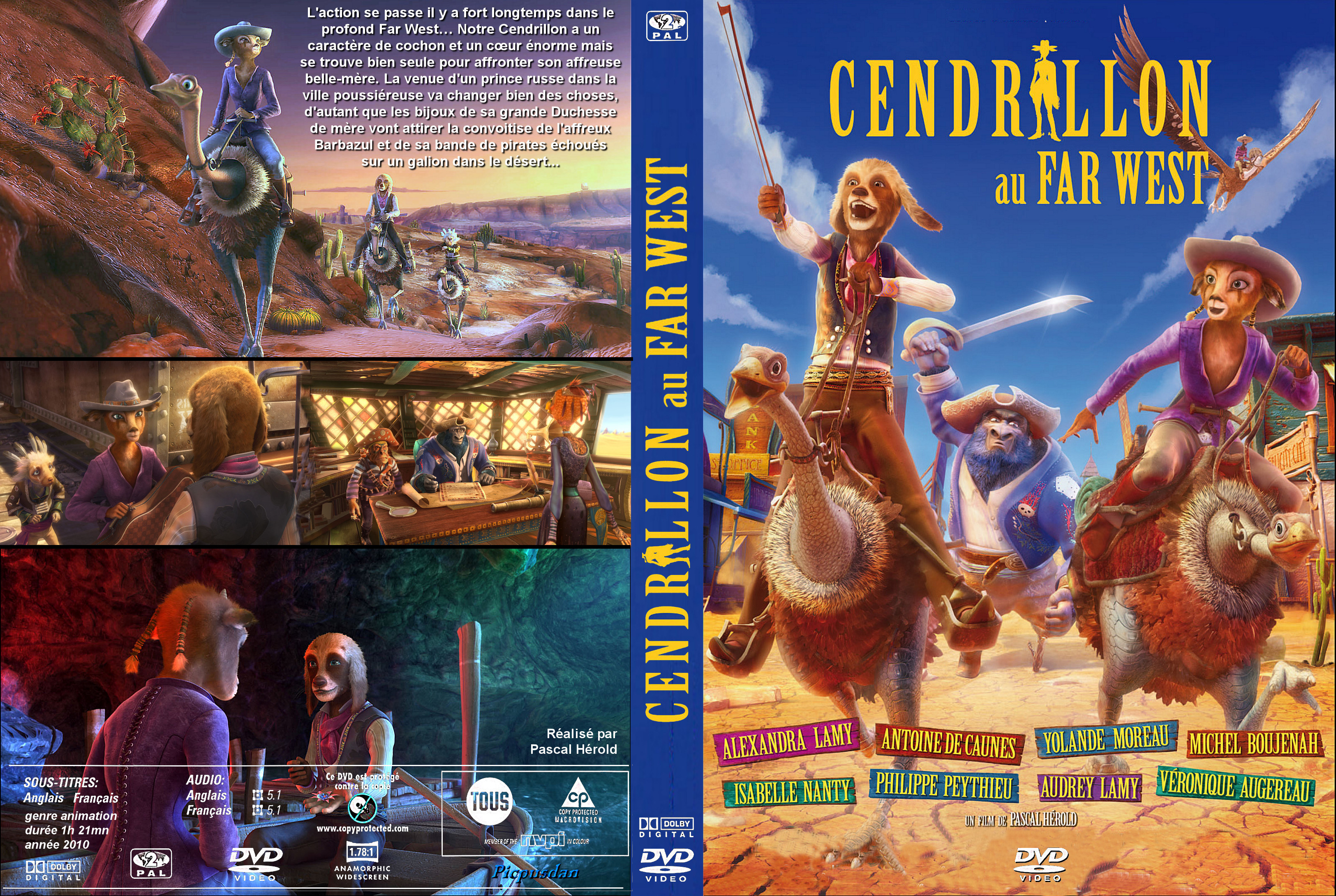 Jaquette DVD Cendrillon au Far West custom