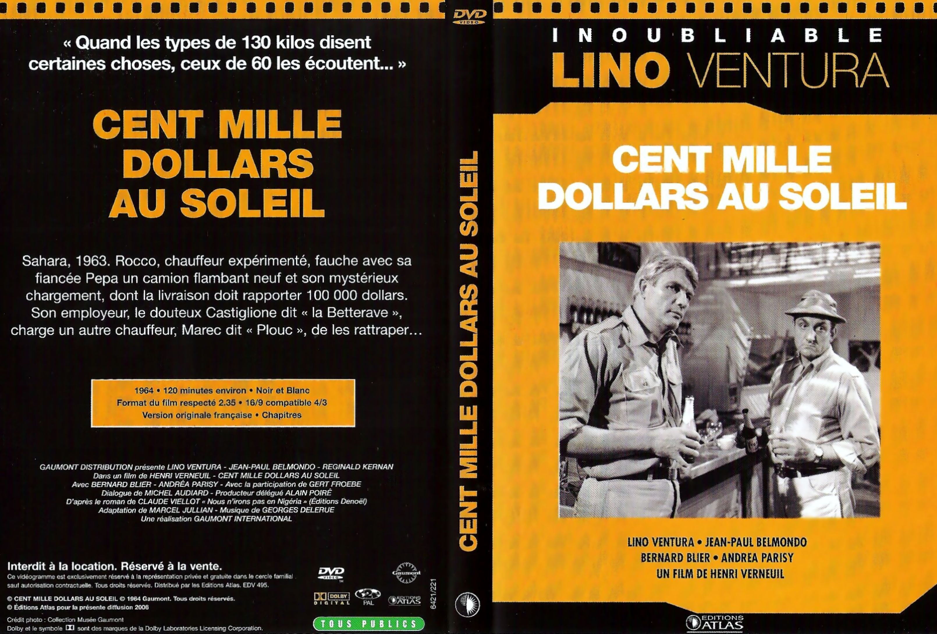 Jaquette DVD Cent mille dollars au soleil