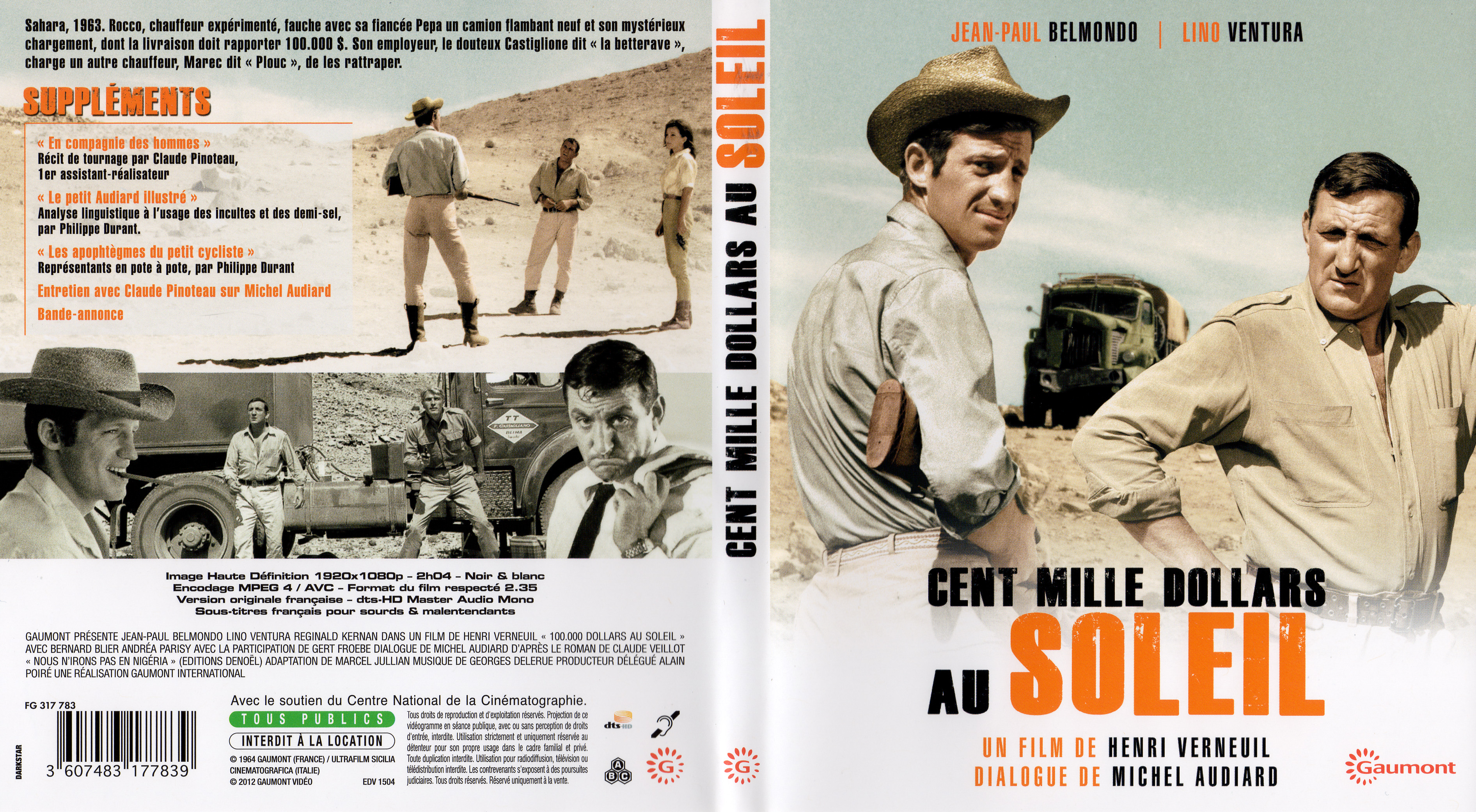 Jaquette DVD Cent mille dollars au soleil (BLU-RAY)