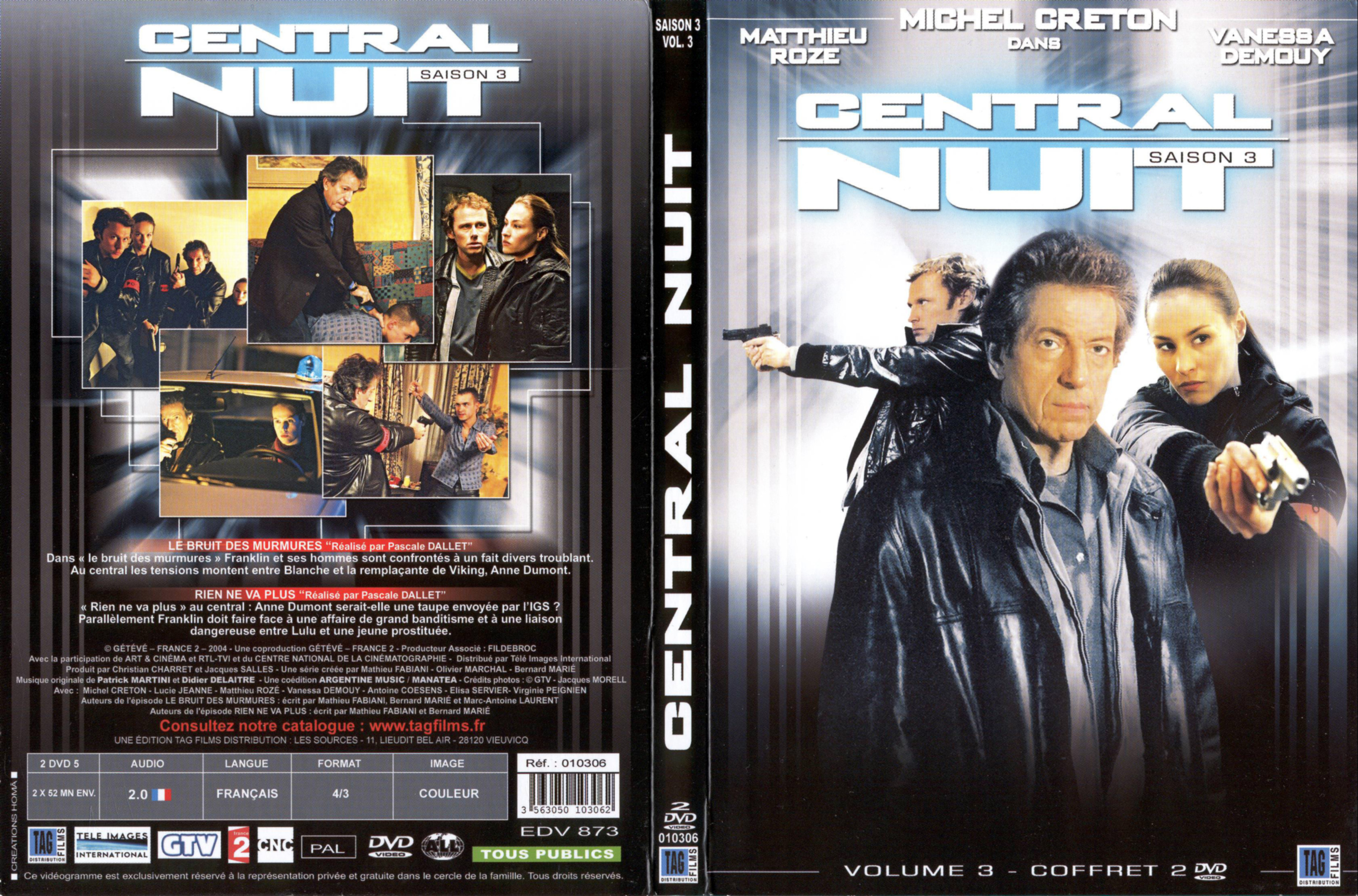 Jaquette DVD Centrale nuit Saison 3 vol 3