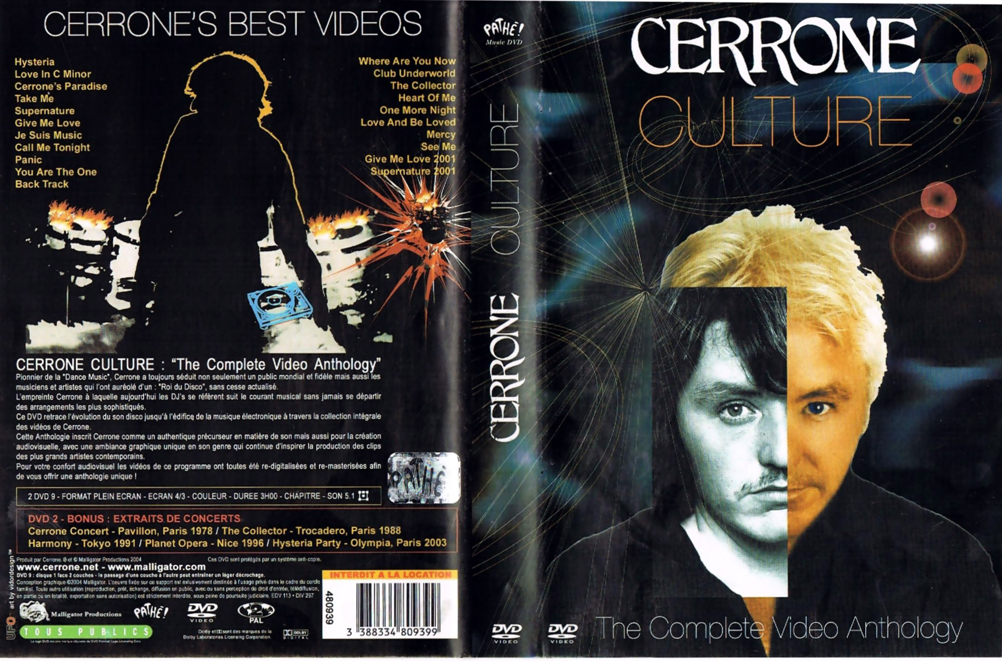 Jaquette DVD Cerrone Culture