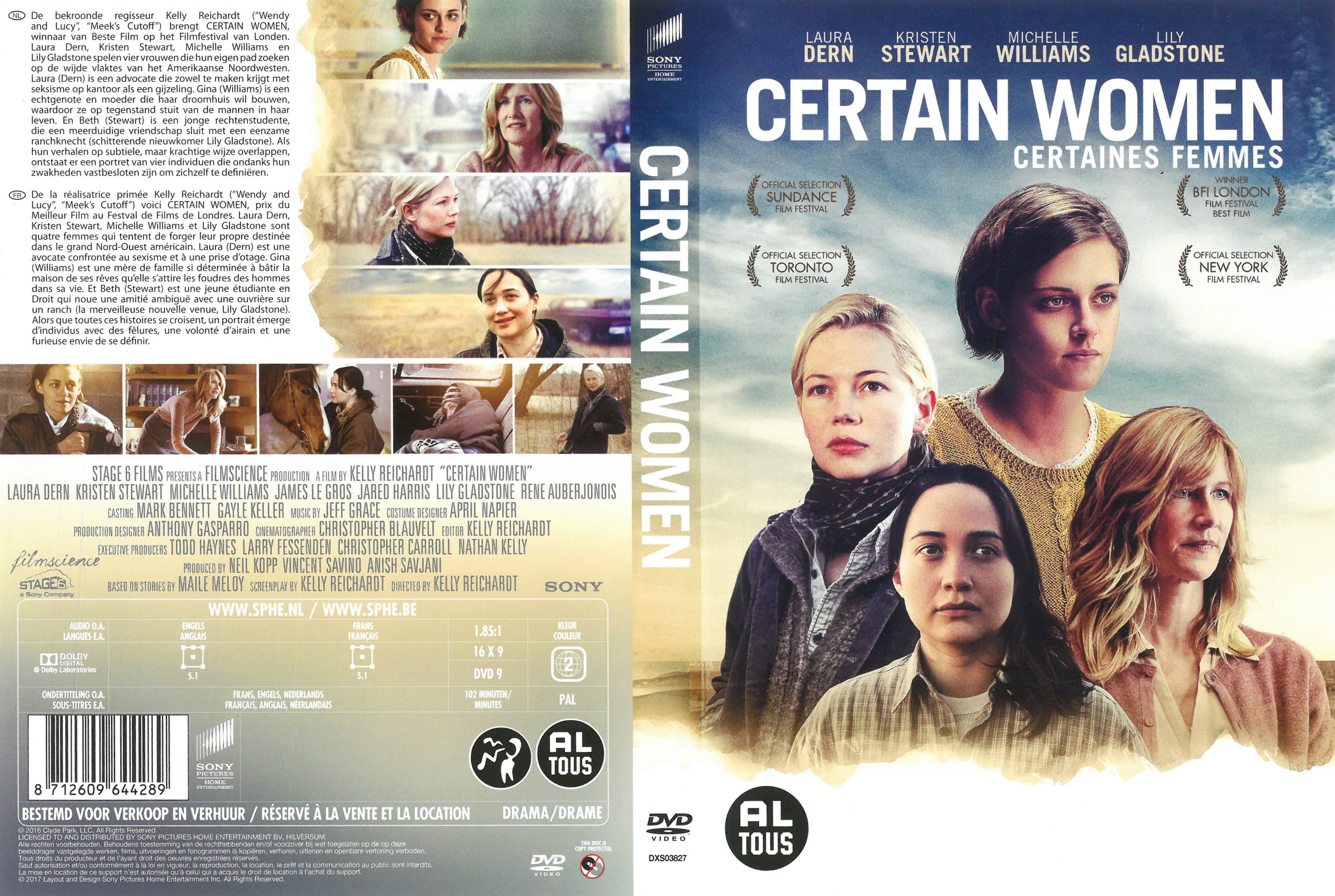 Jaquette DVD Certain women