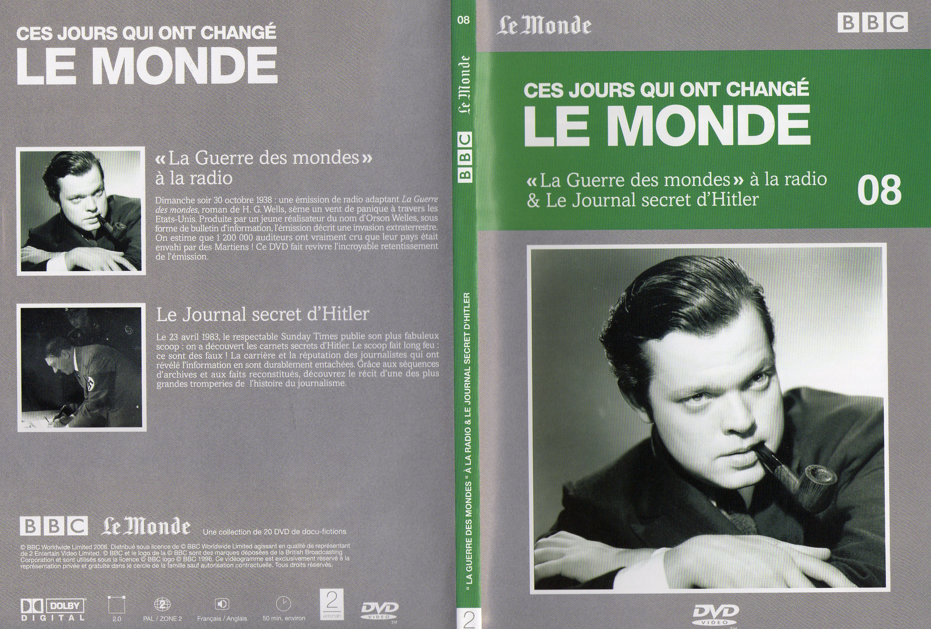 Jaquette DVD Ces jours qui ont chang Le Monde 8