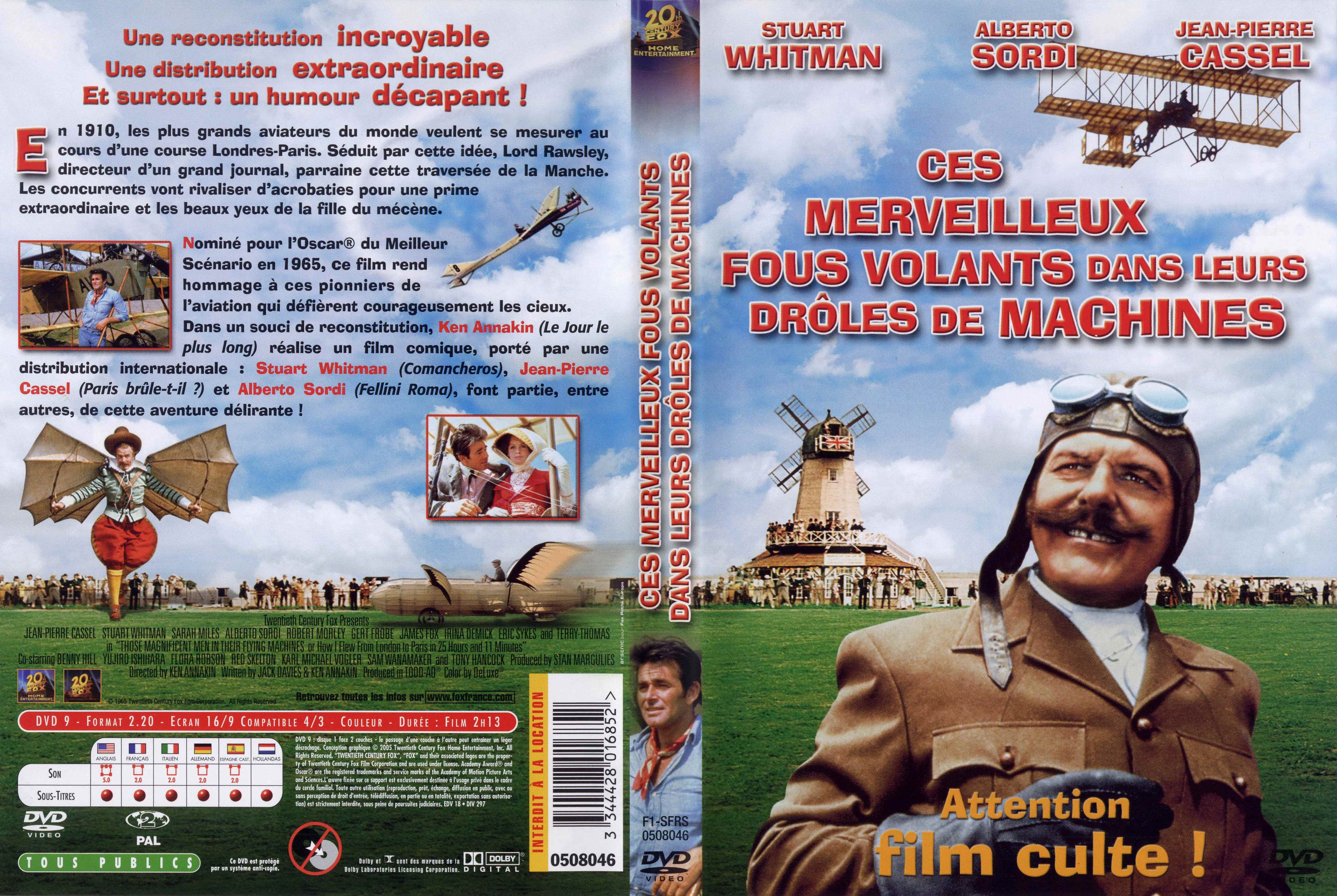 Jaquette DVD Ces merveilleux fous du volants dans leurs droles de machines