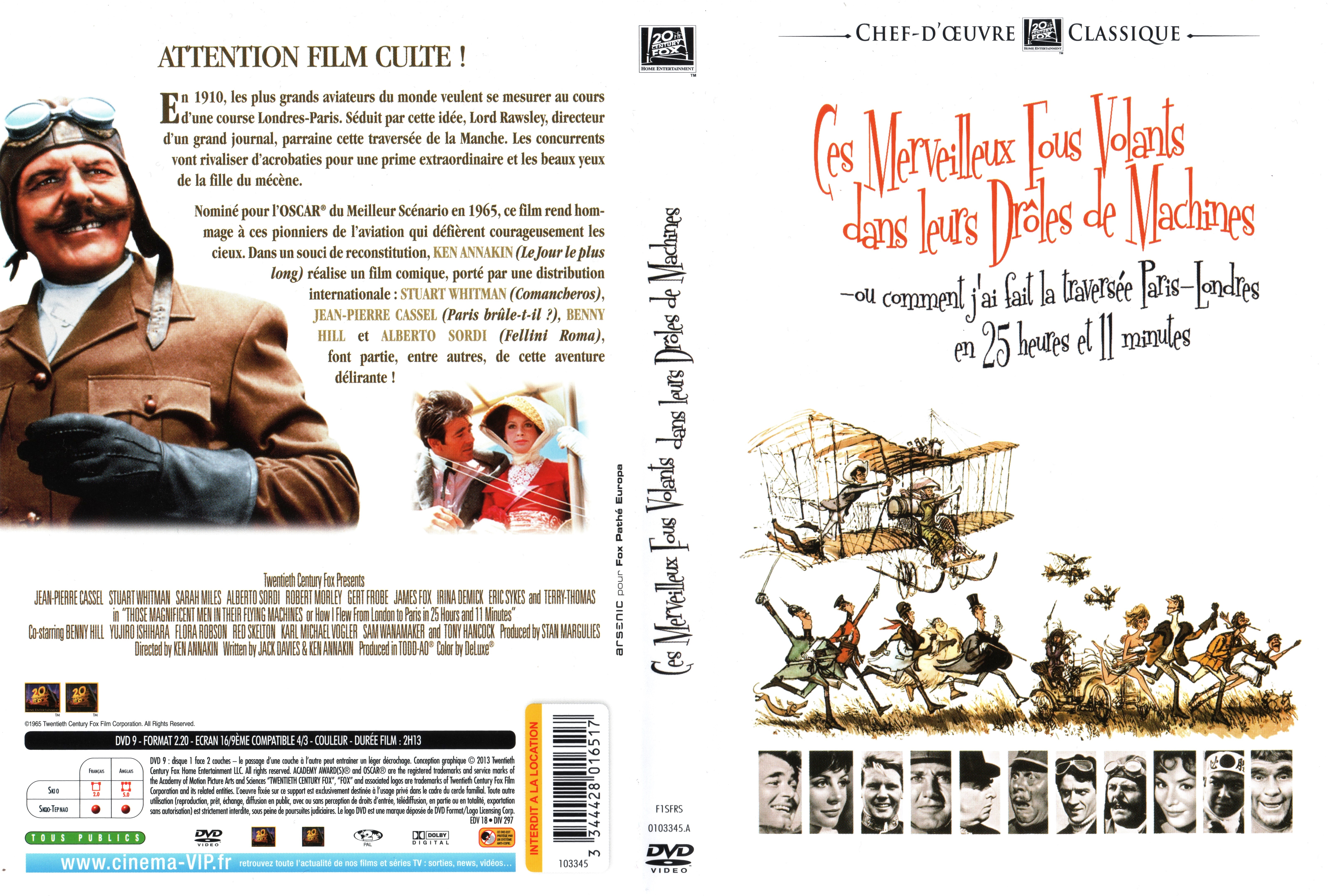 Jaquette DVD Ces merveilleux fous volants dans leurs droles de machines v2