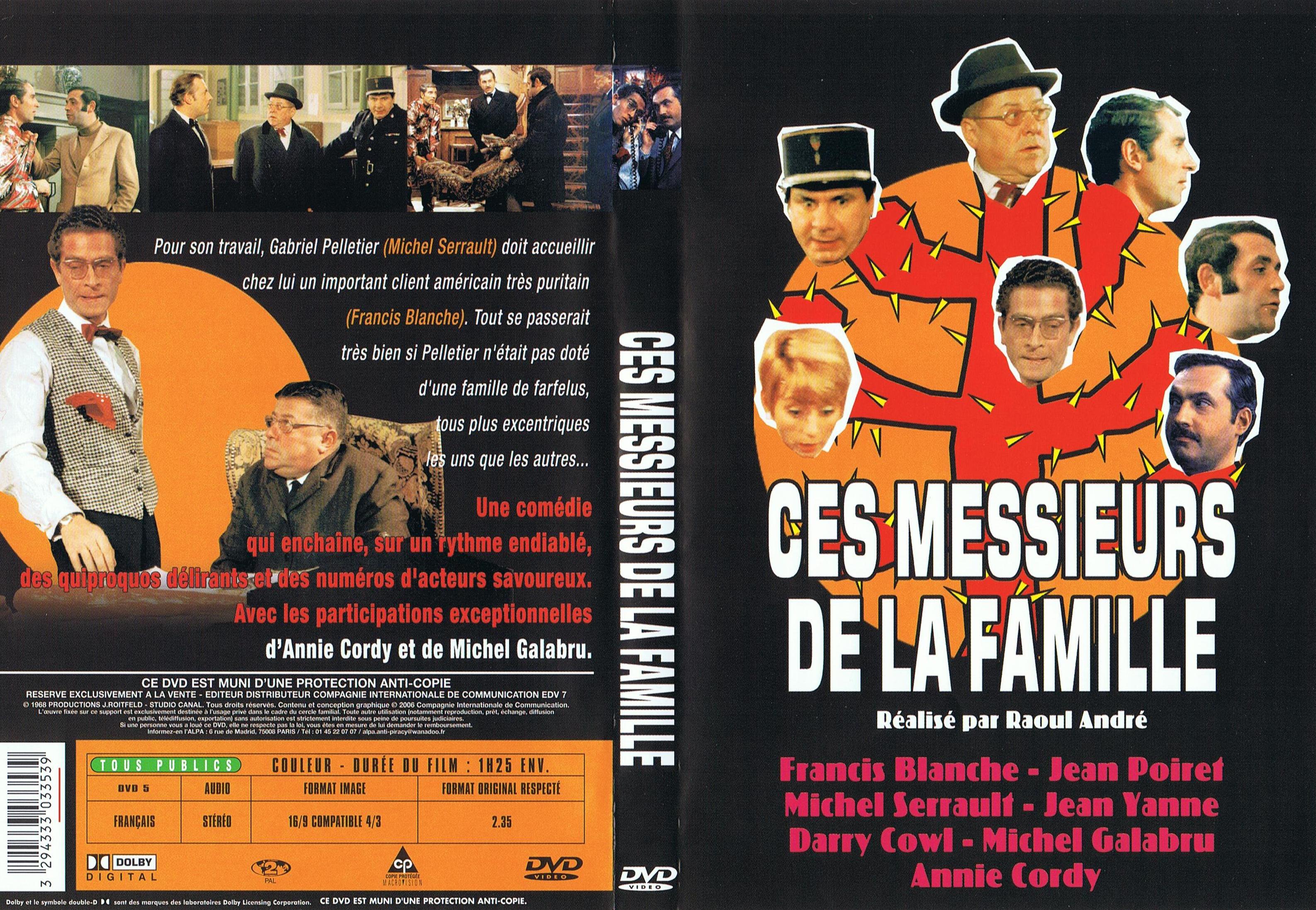 Jaquette DVD Ces messieurs de la famille