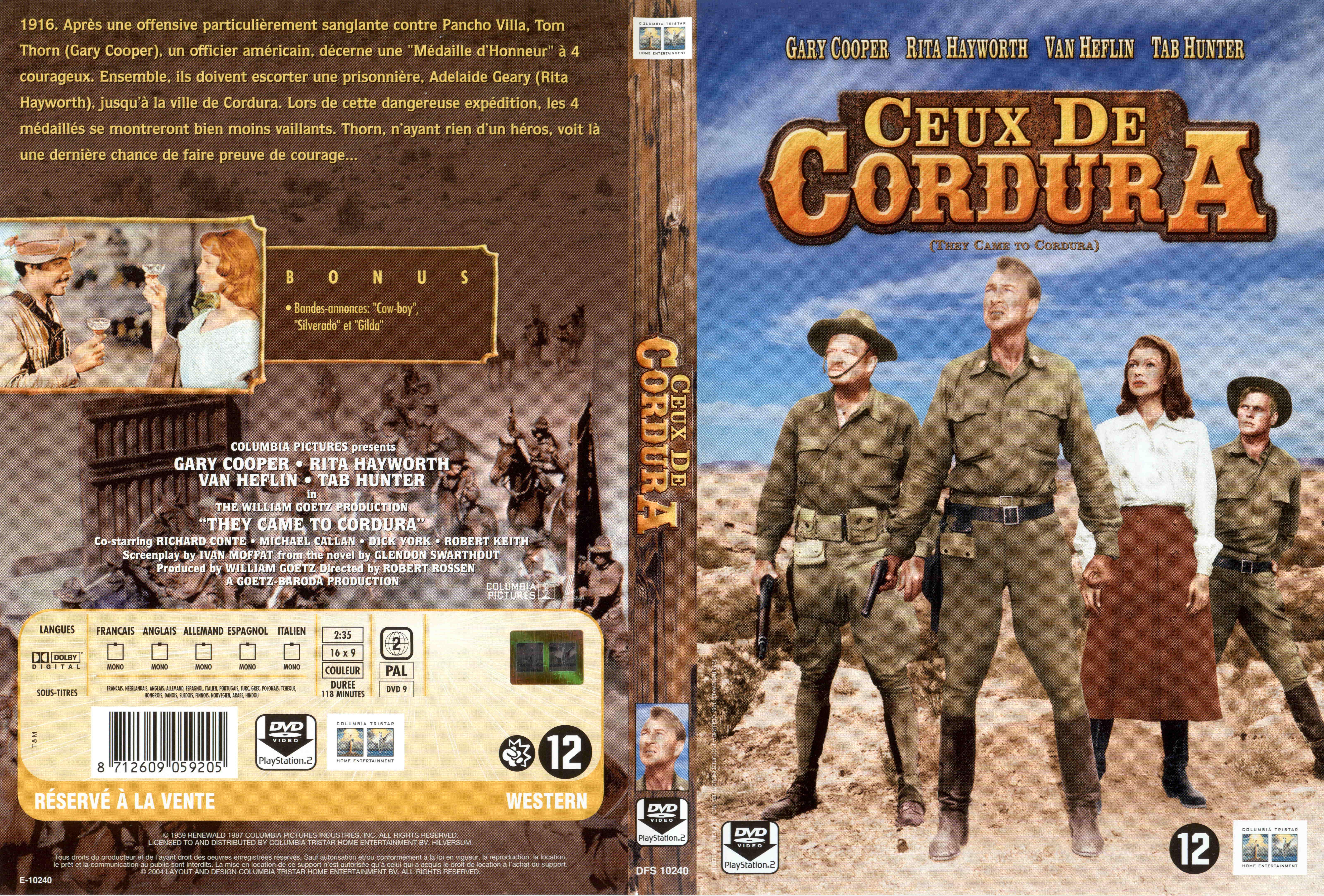 Jaquette DVD Ceux de Cordura v2