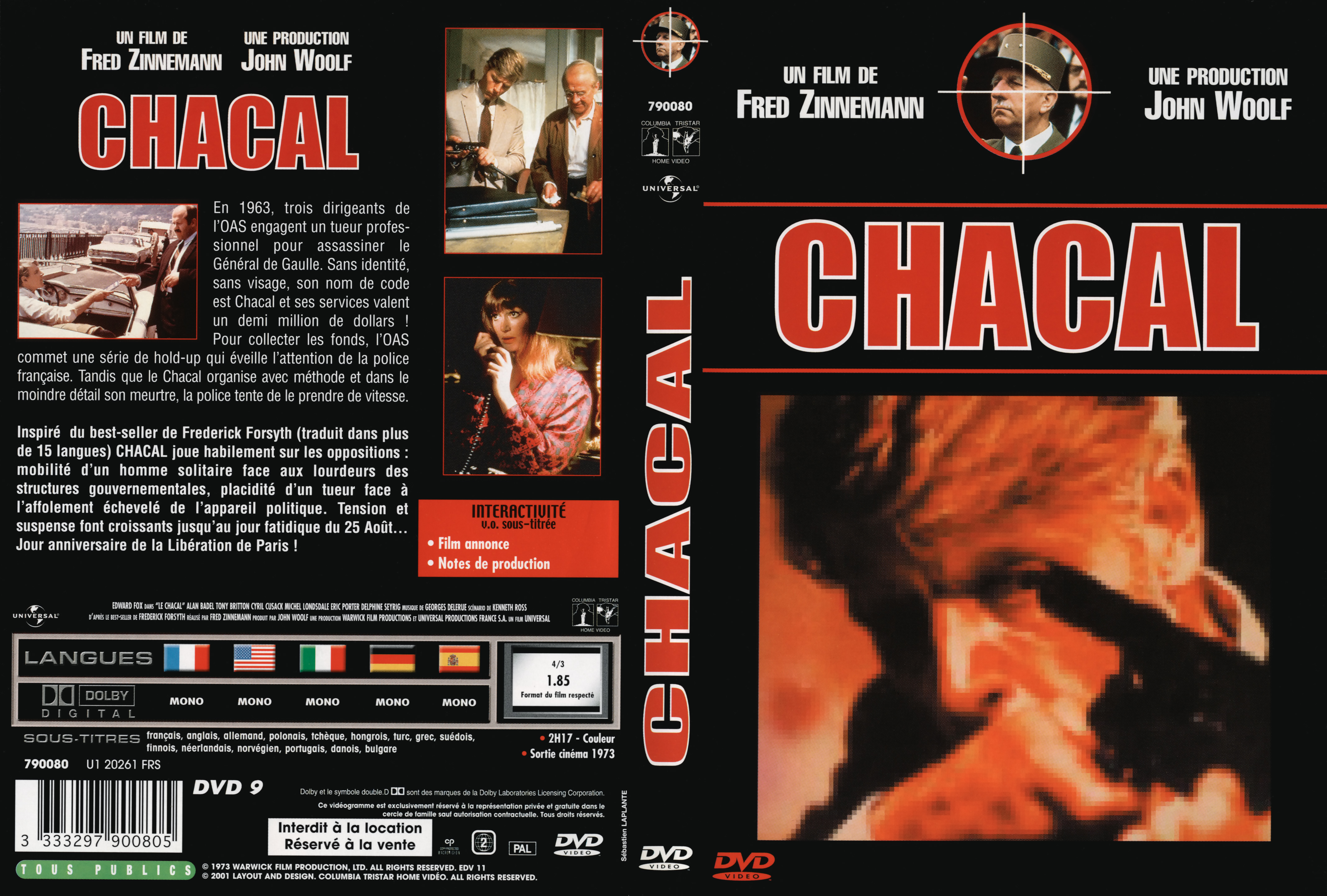 Jaquette DVD Chacal