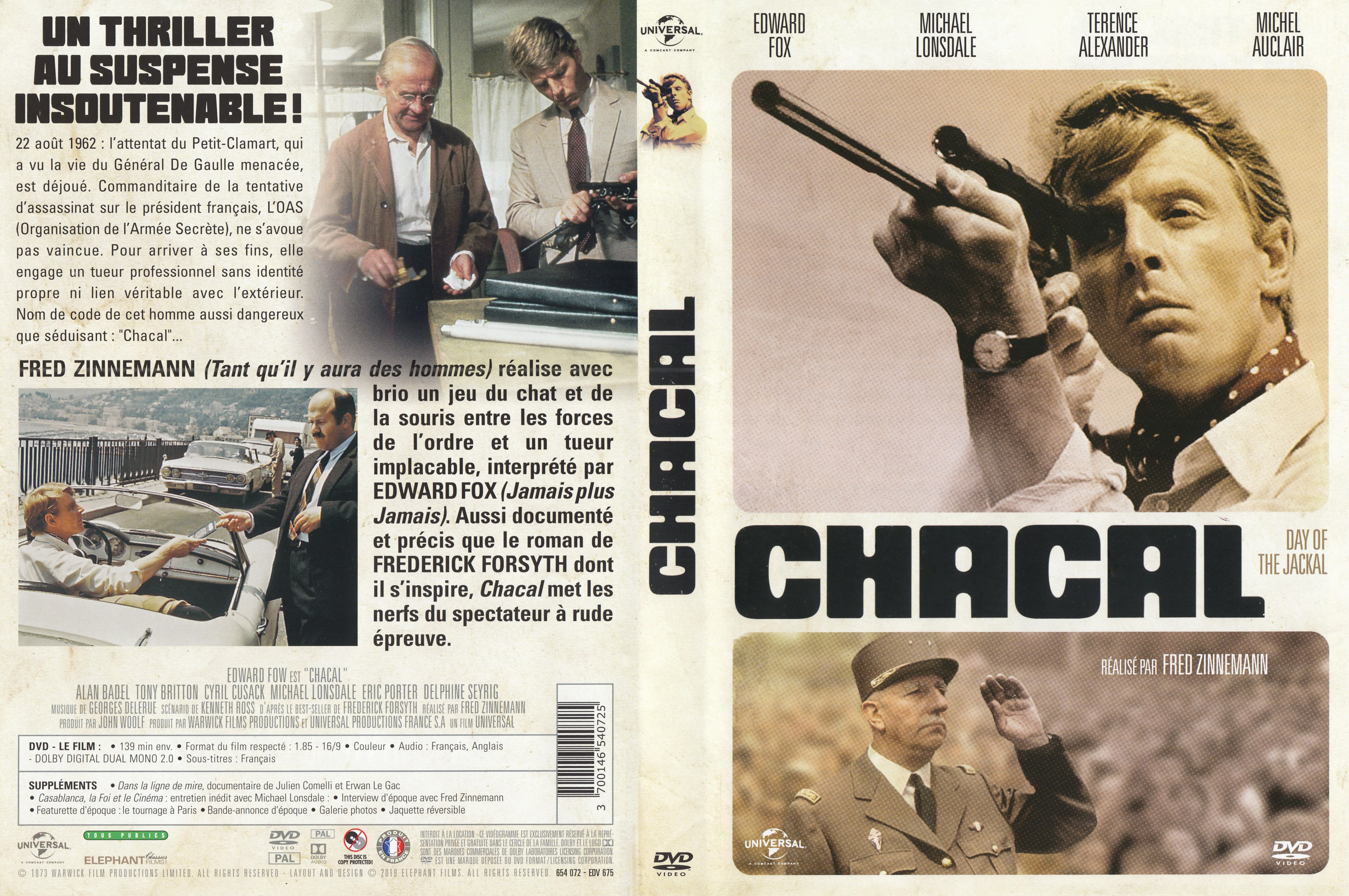 Jaquette DVD Chacal v2
