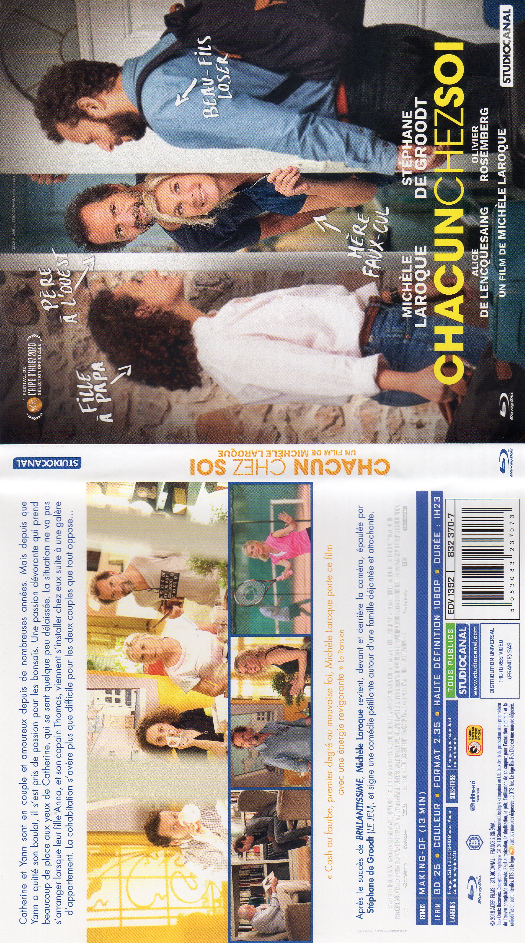 Jaquette DVD Chacun chez soi (BLU-RAY)