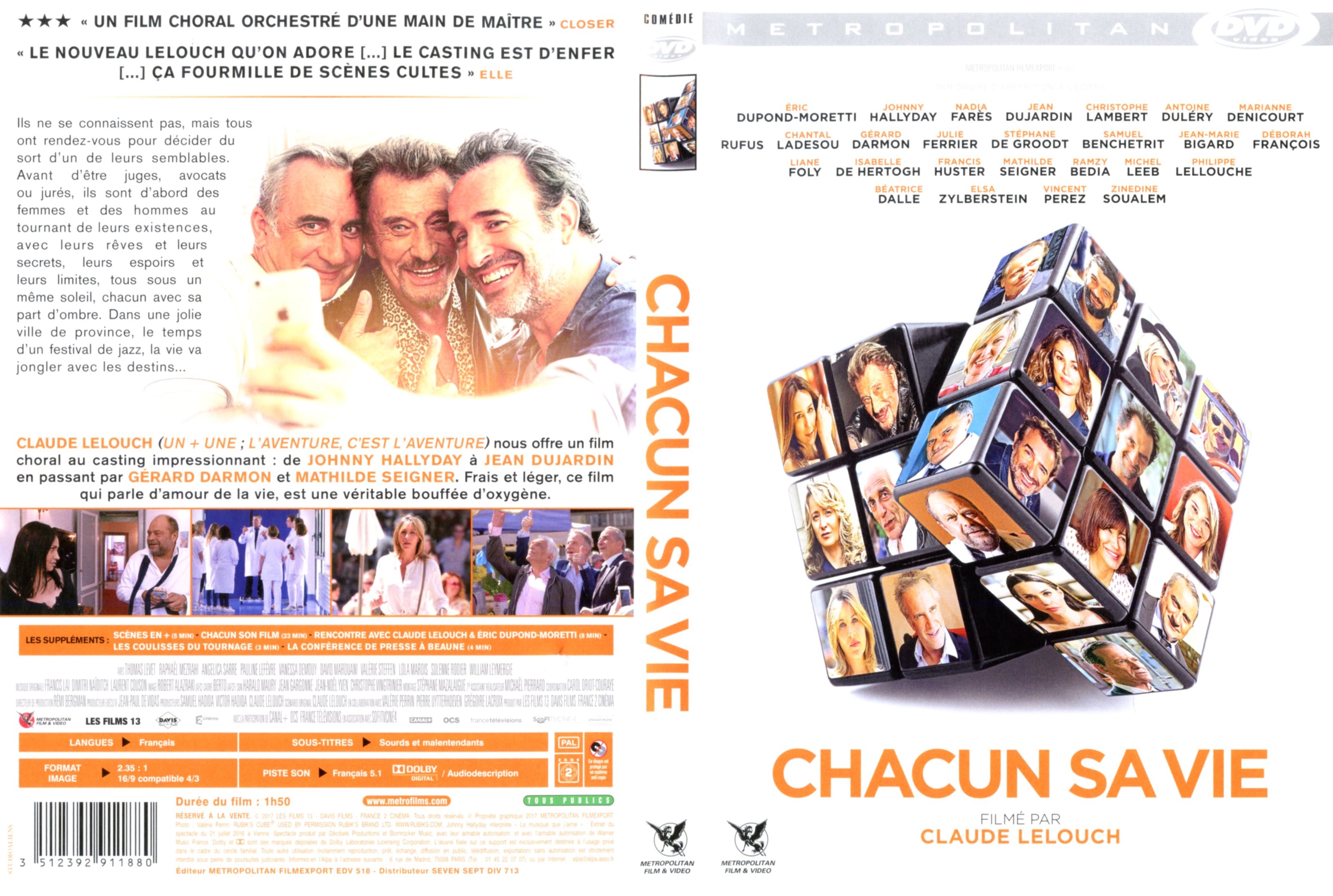 Jaquette DVD Chacun sa vie